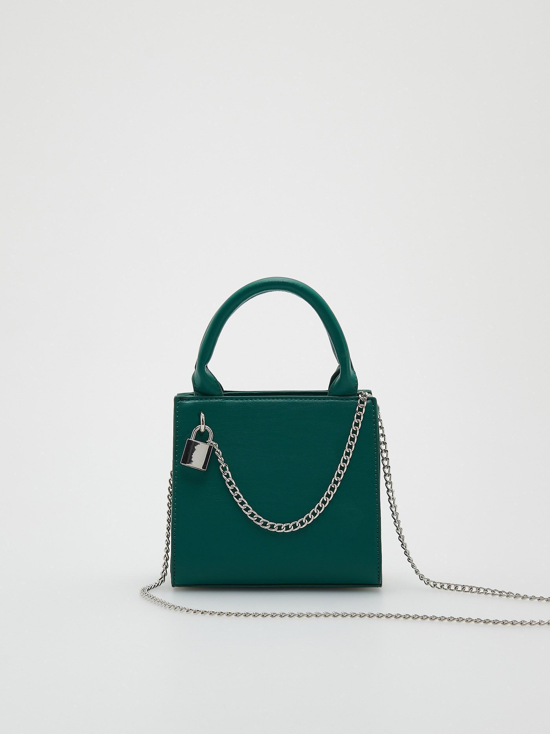 LADIES` HANDBAG TEAL GREEN, , large image number 1