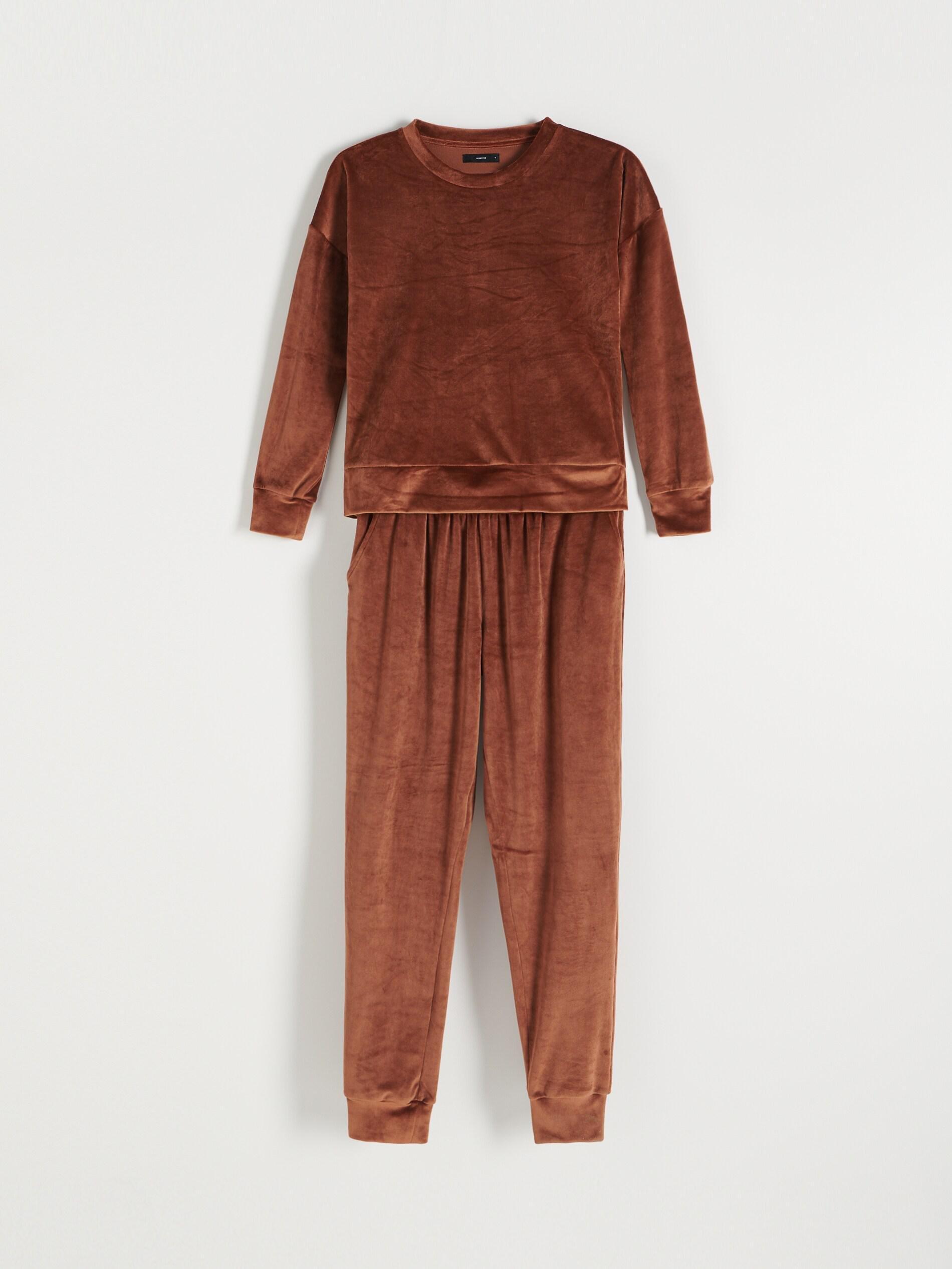 Burgundy Two Piece Pyjama Set, , large image number 0