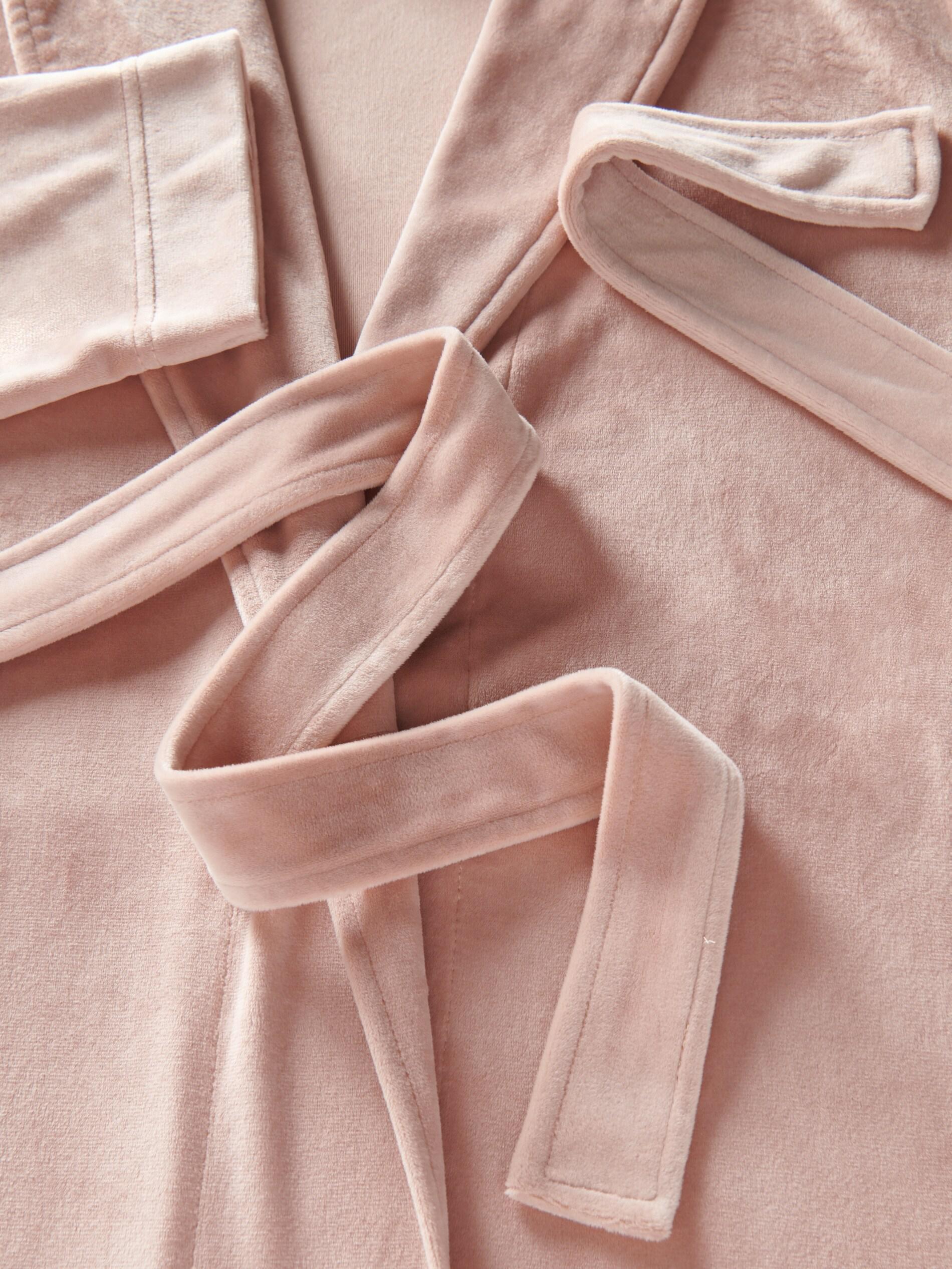 Beige Velour Dressing Gown, , large image number 1