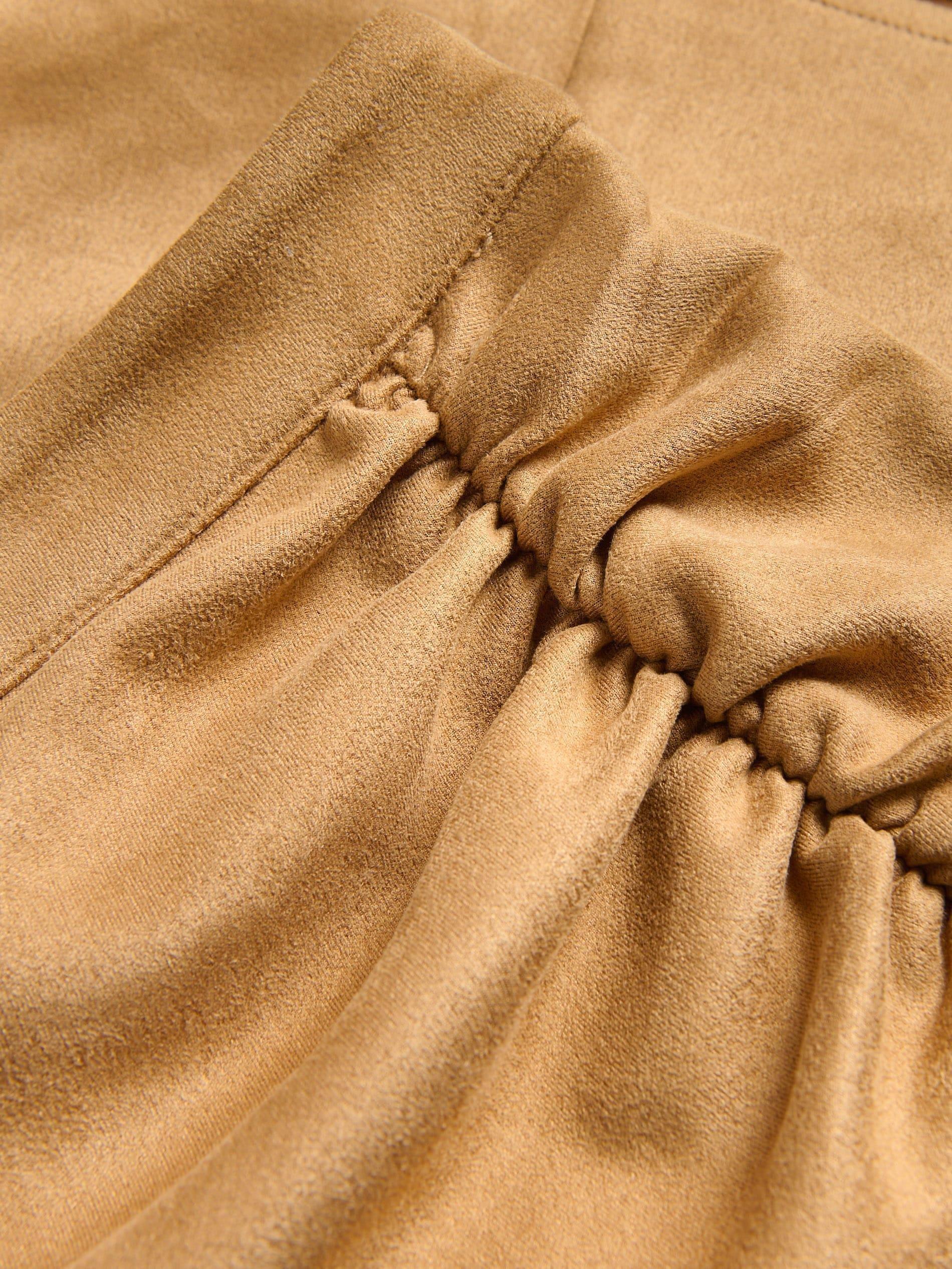 Brown Mini Skirt With Ruffles, , large image number 5