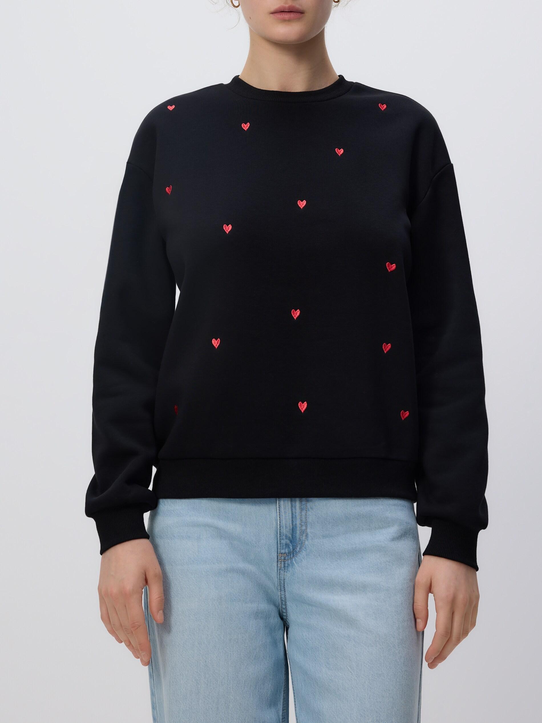 Multicolour Hoodie With Fine Embroidery, Multicolor, medium