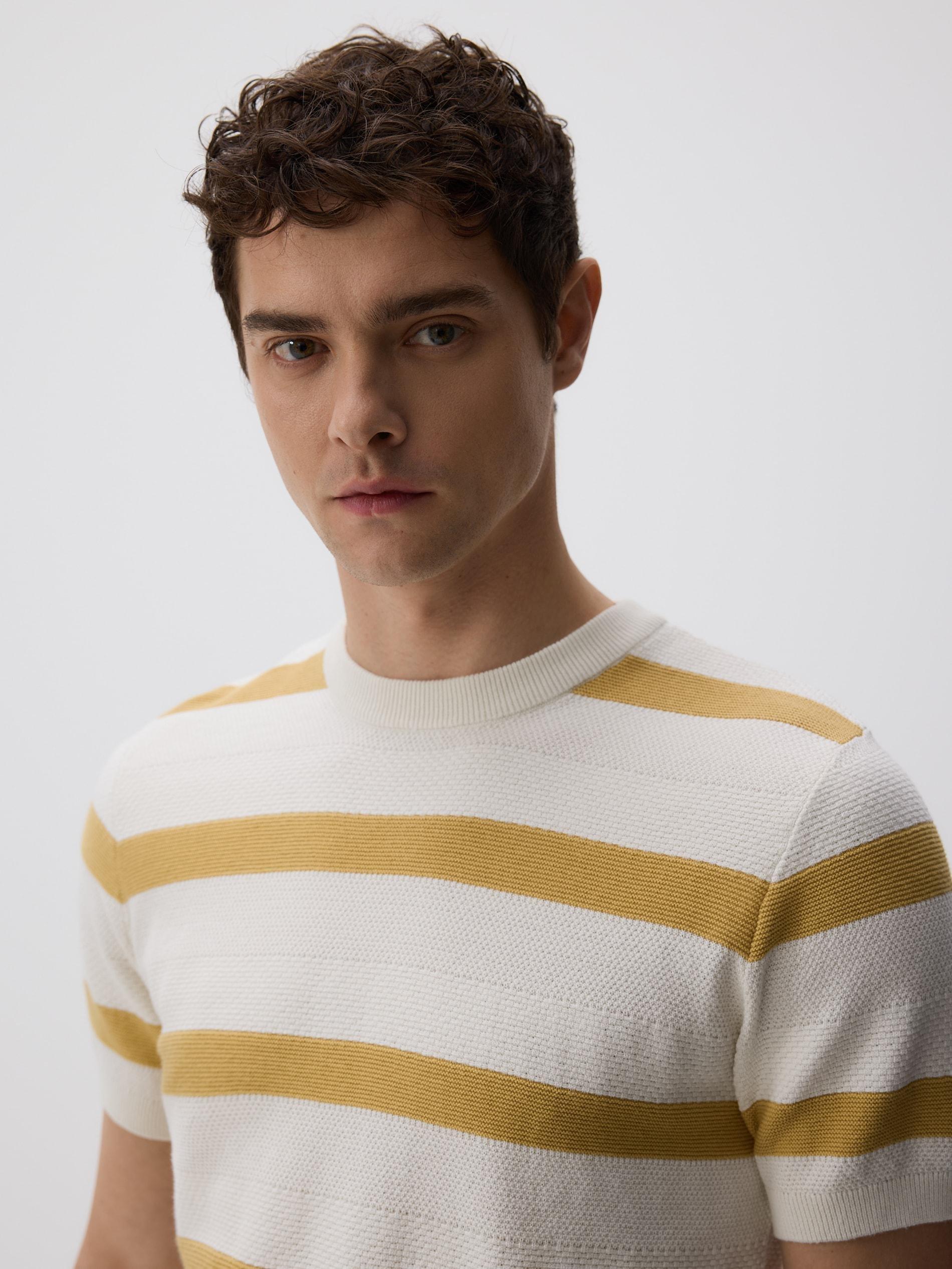 Multicolour Short Sleeve Cotton Jumper, Multicolor, large image number 0