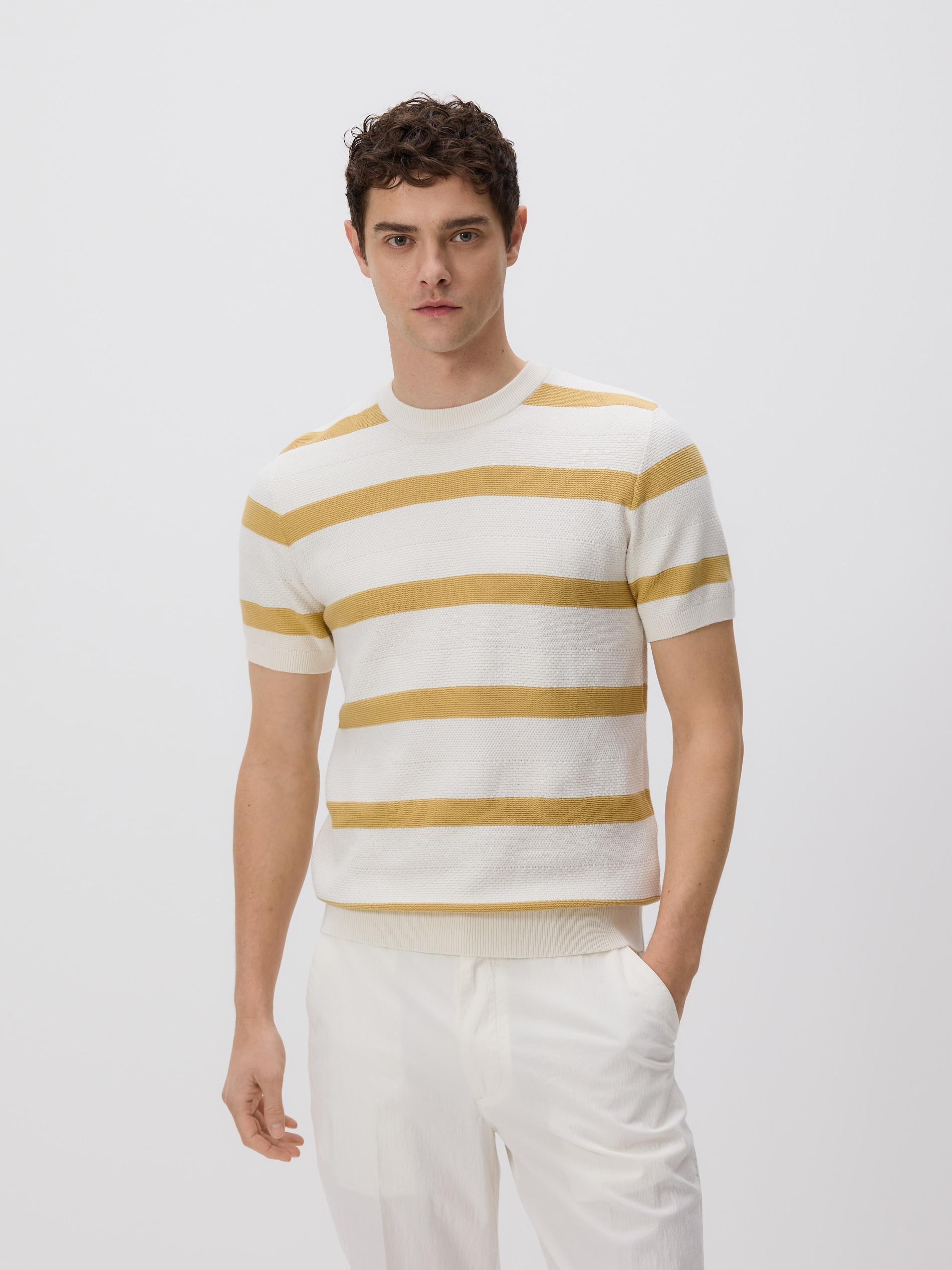Multicolour Short Sleeve Cotton Jumper, Multicolor, large image number 1