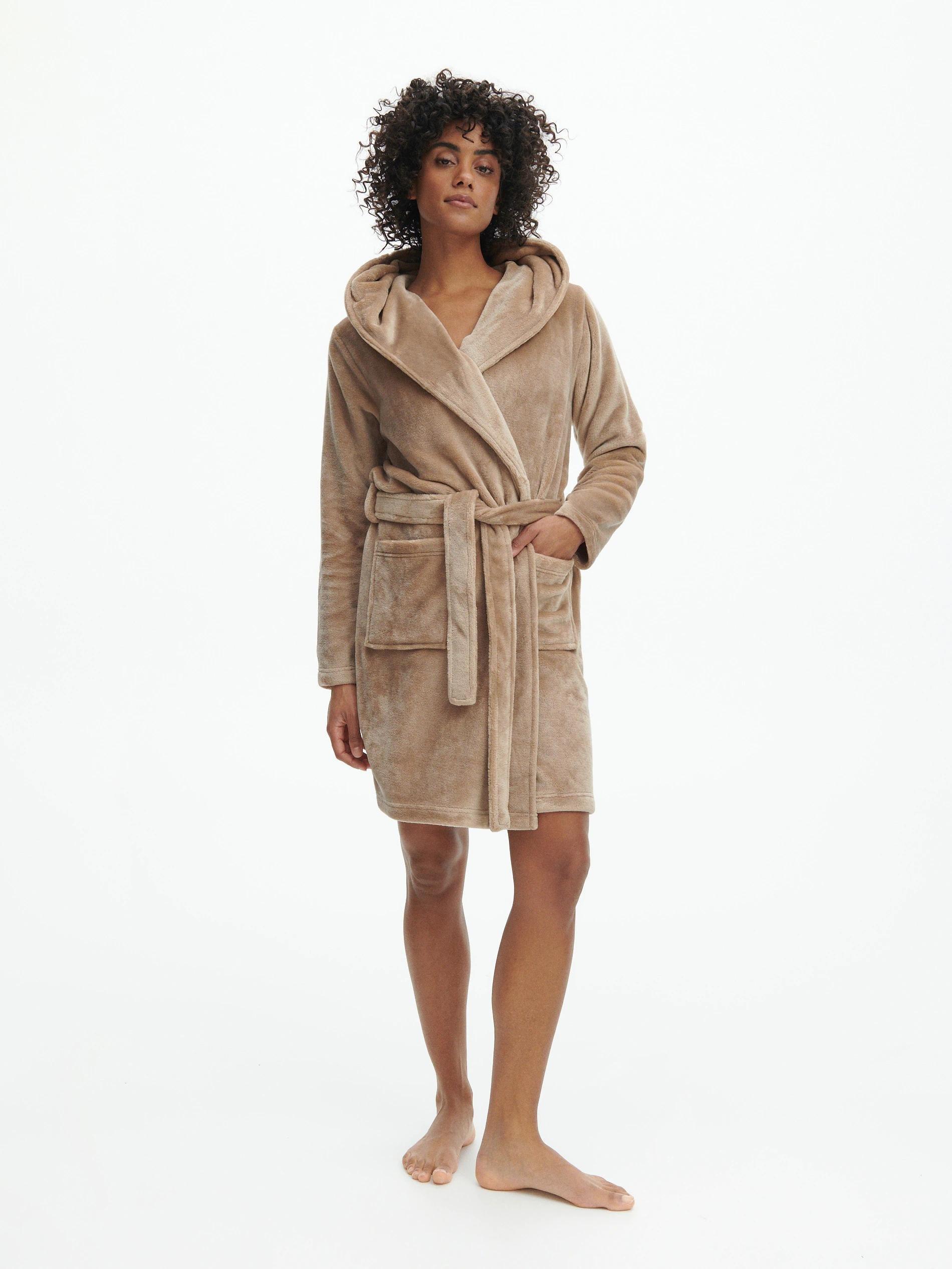 Brown Soft Dressing Gown With Ears, , large image number 0
