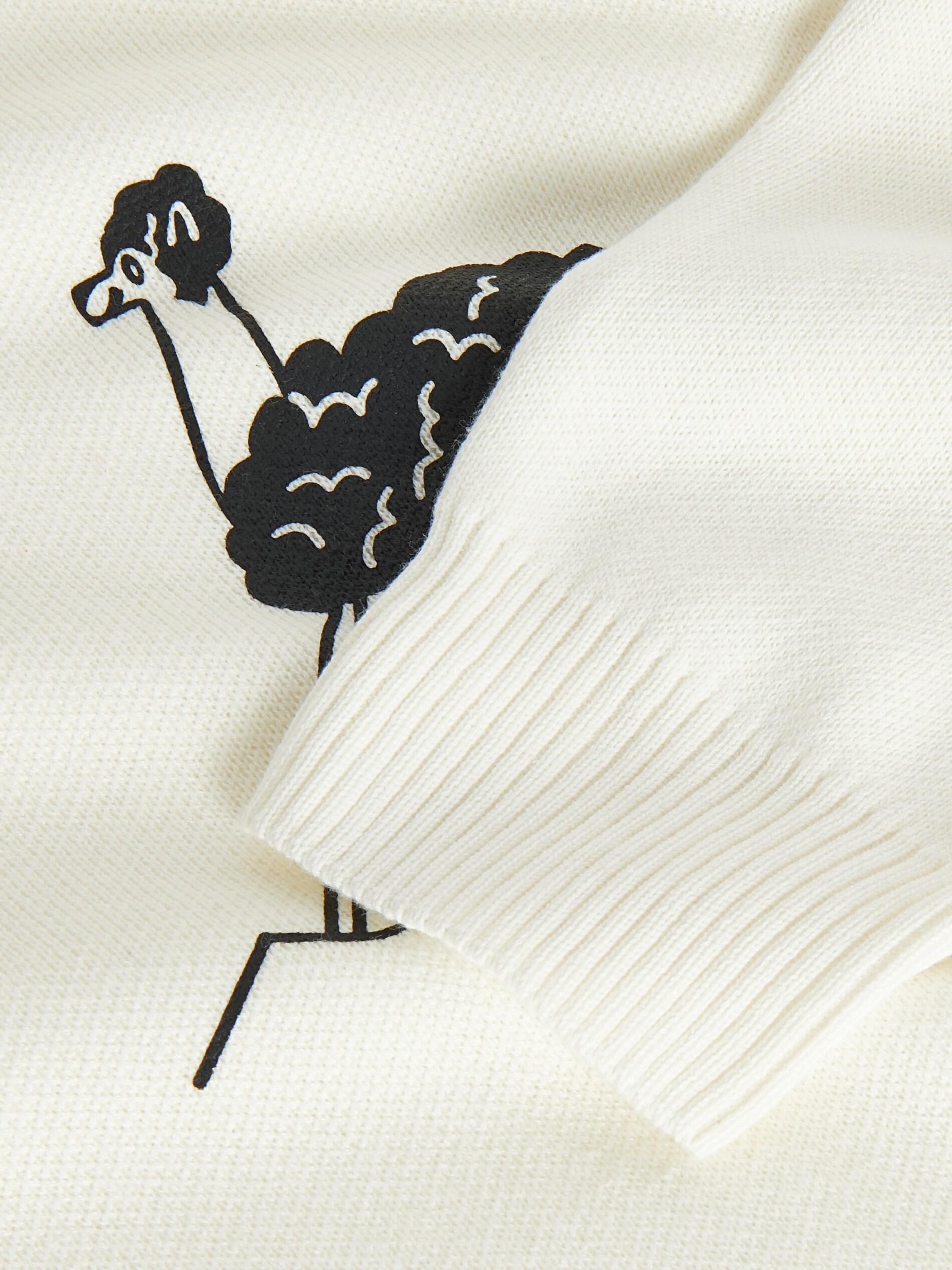 سويتر بطبعة أبيض, , large image number 3