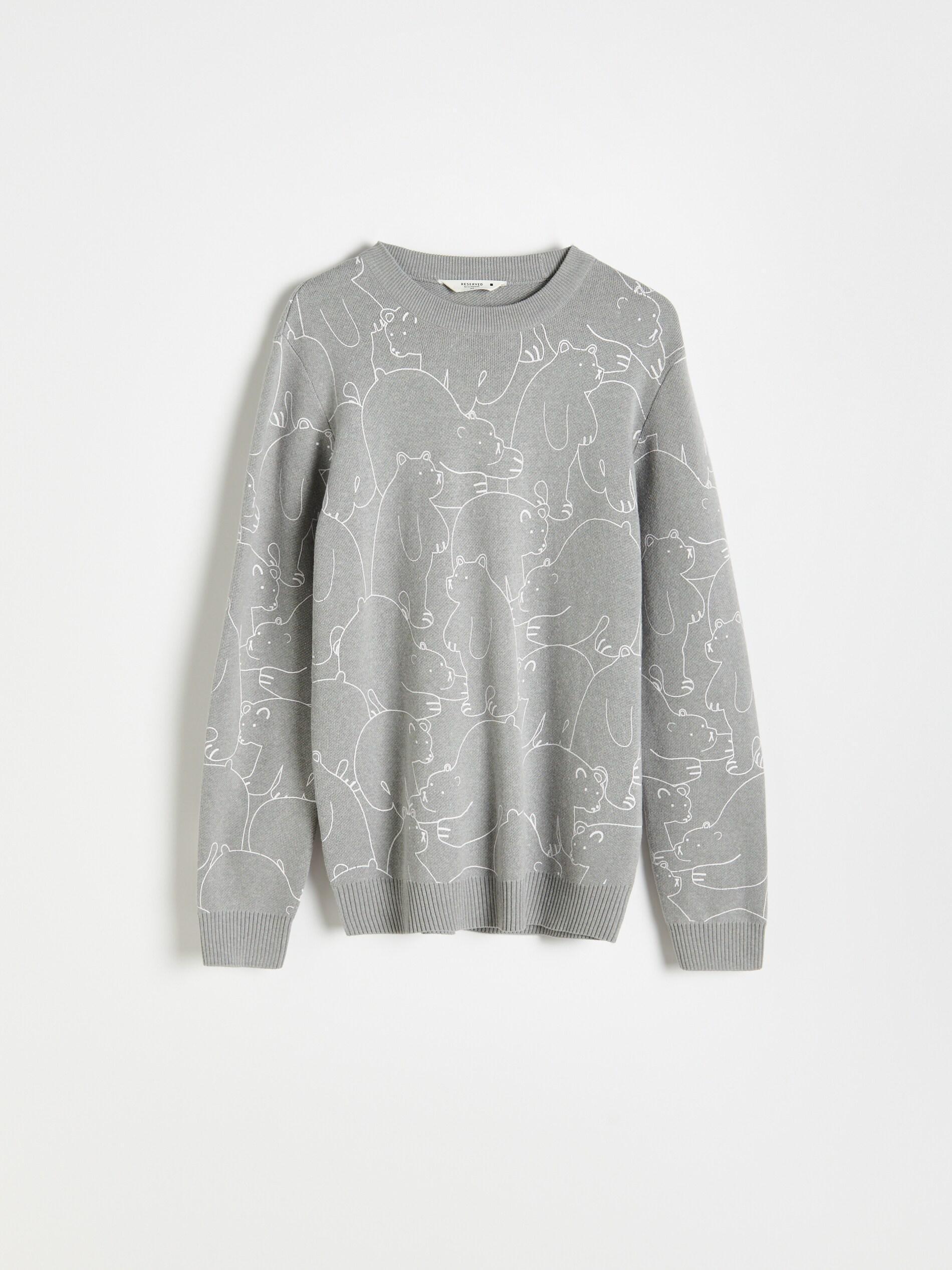 Grey Sweater With A Patch, , large image number 2