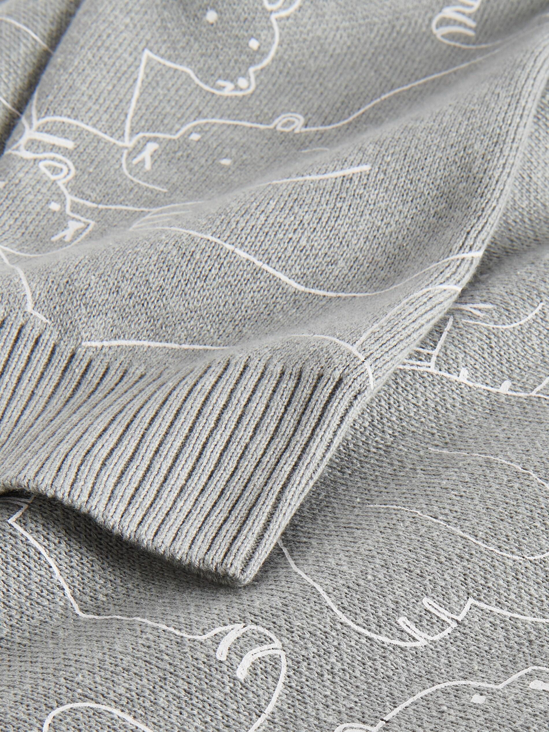 Grey Sweater With A Patch, , large image number 3