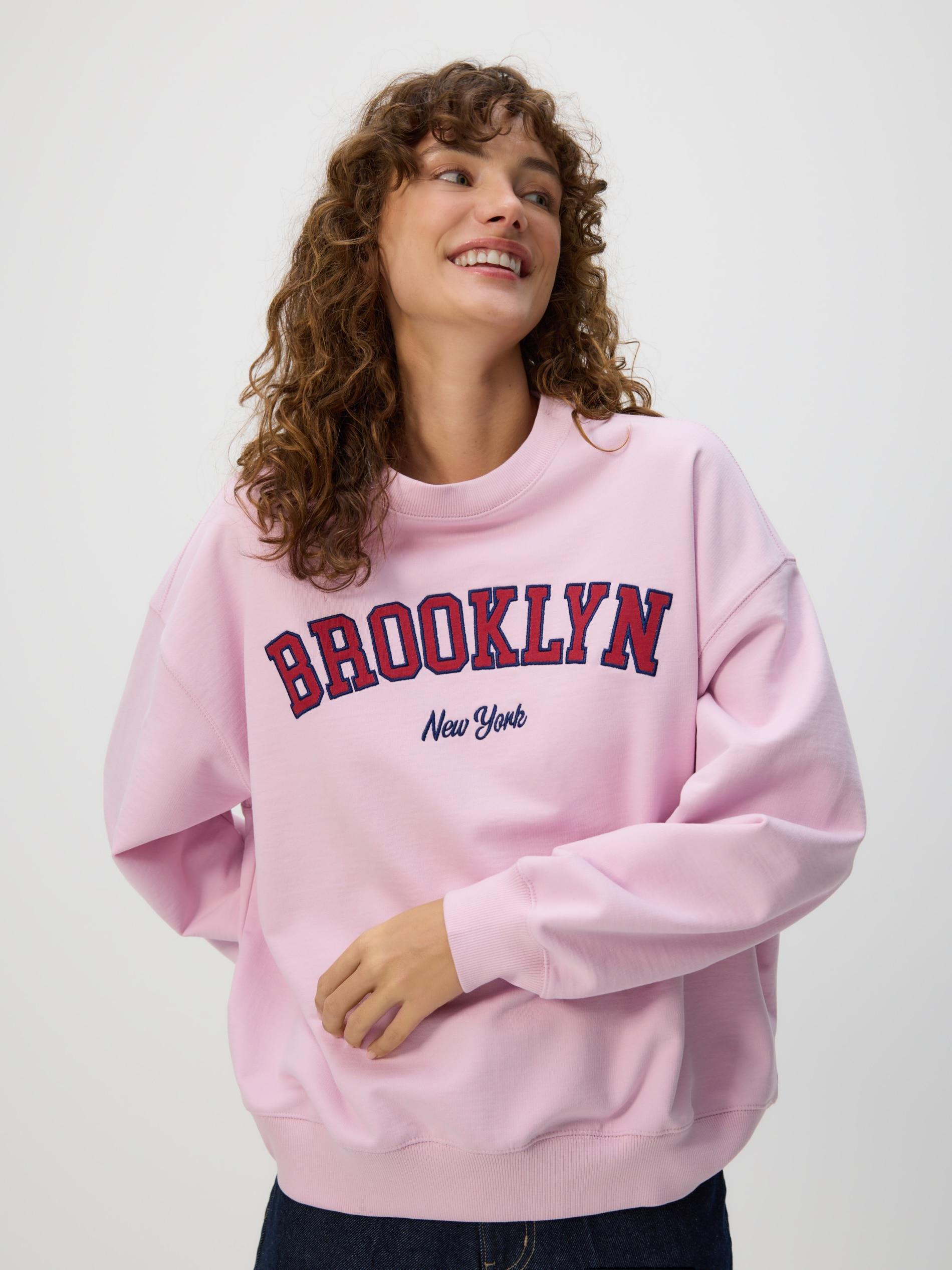 PINK Printed sweatshirt, , medium