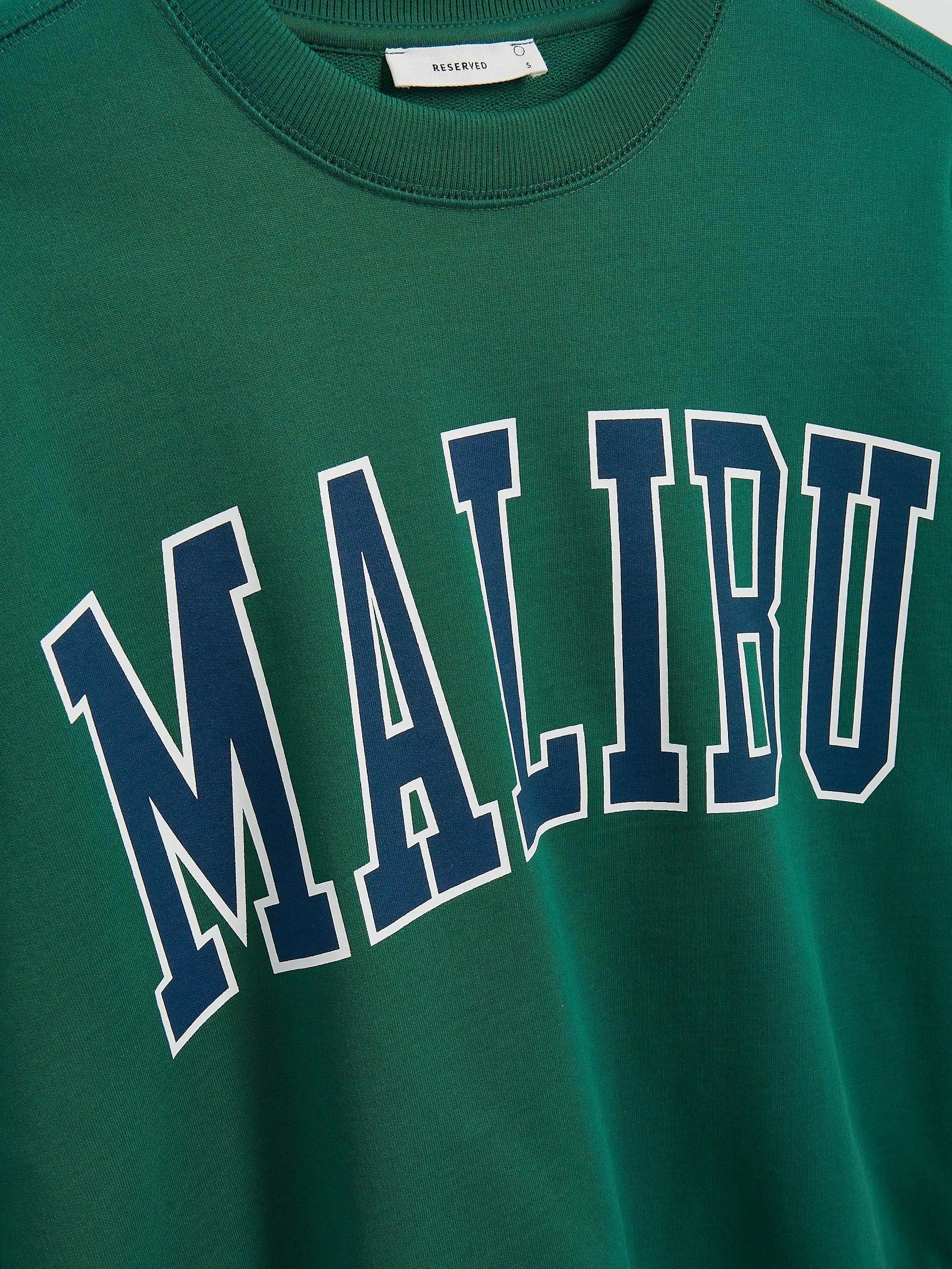 GREEN Printed sweatshirt, , large image number 1
