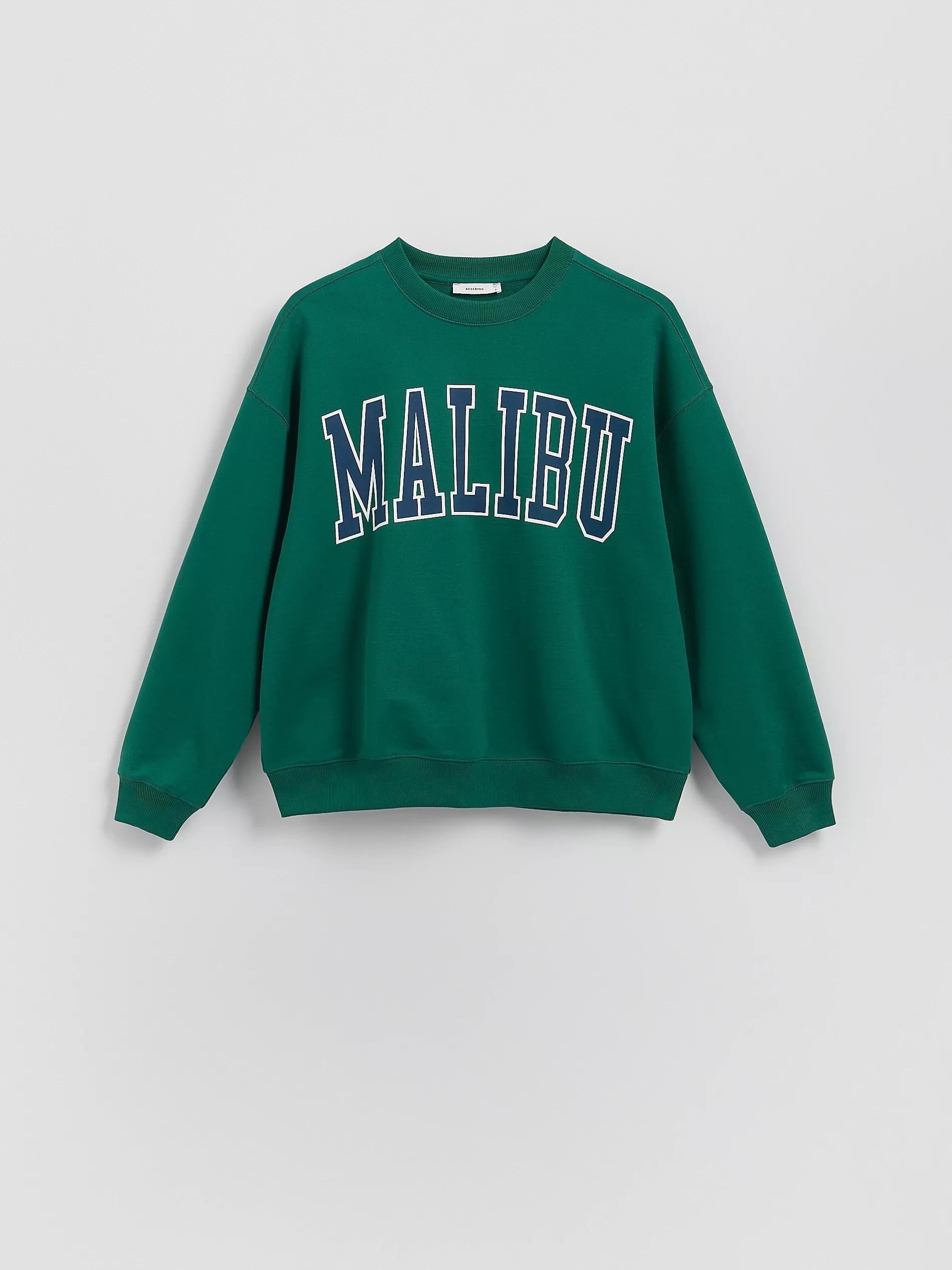 GREEN Hoodie with embroidered slogan, Green, large image number 4