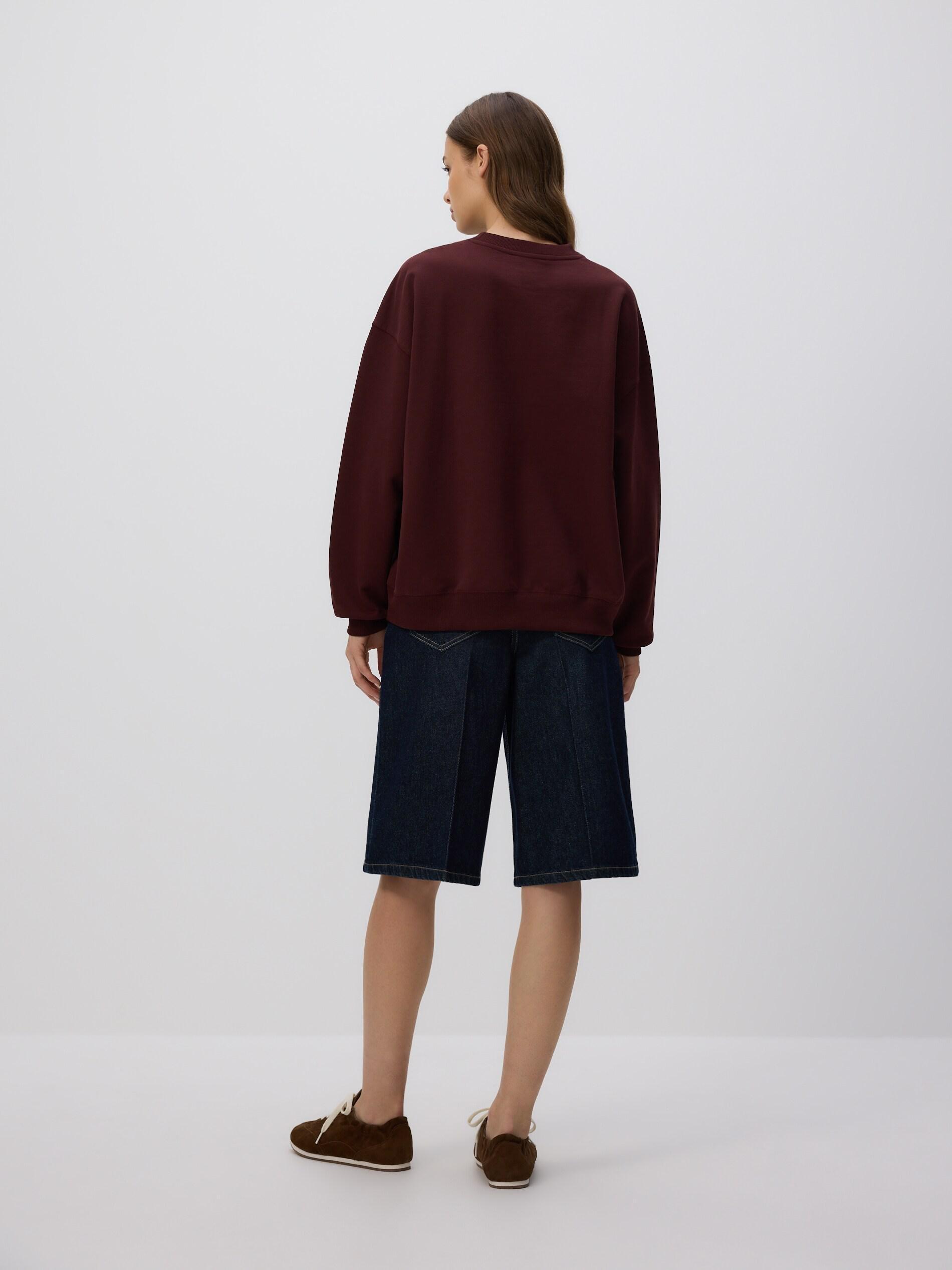 DARK BROWN Printed sweatshirt, Brown, large image number 3
