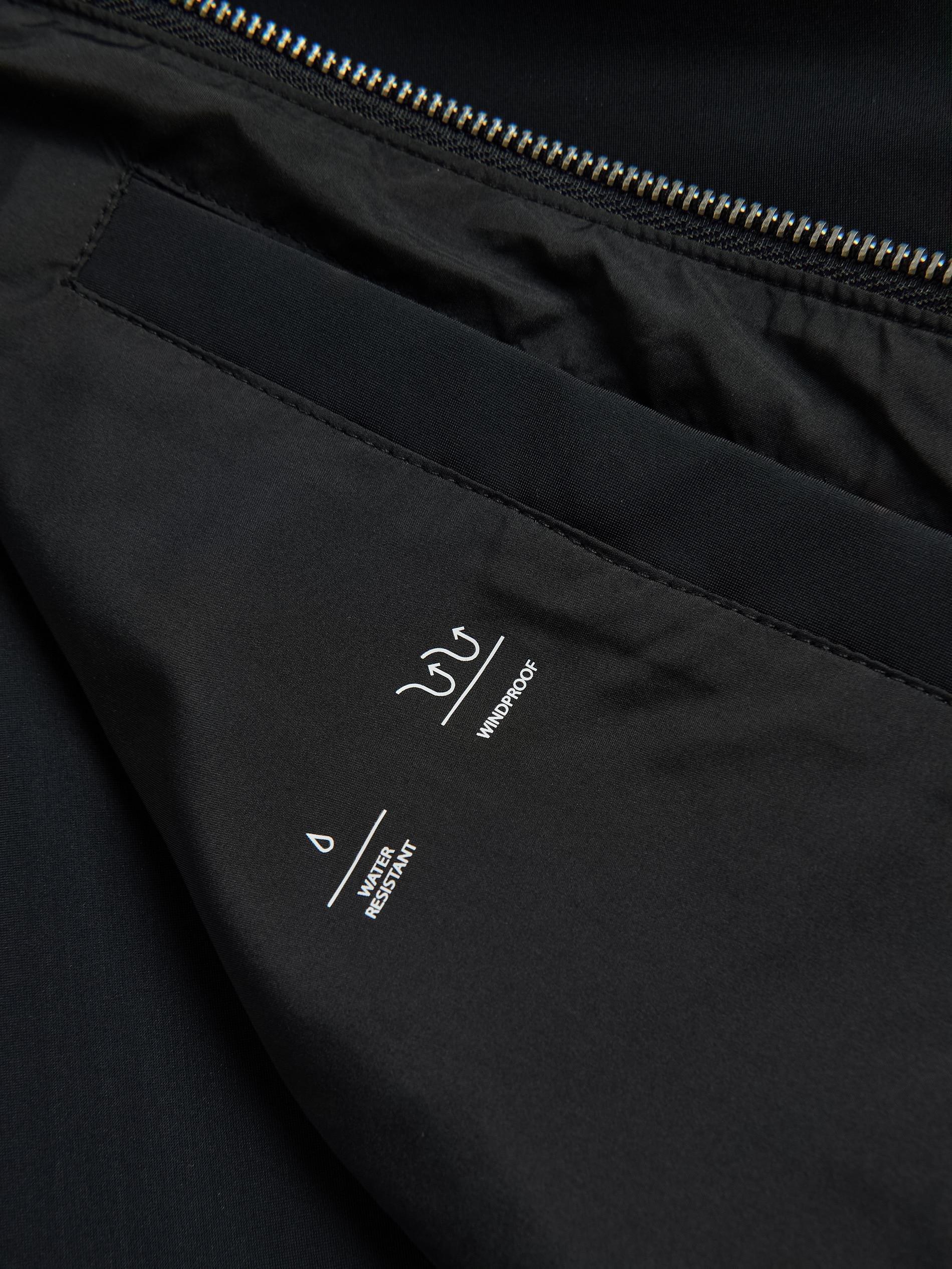 Black Hooded Jacket, Black, medium