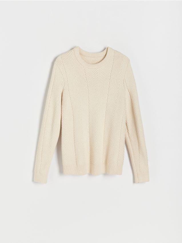 Cream Cotton Rich Jumper, , large image number 6
