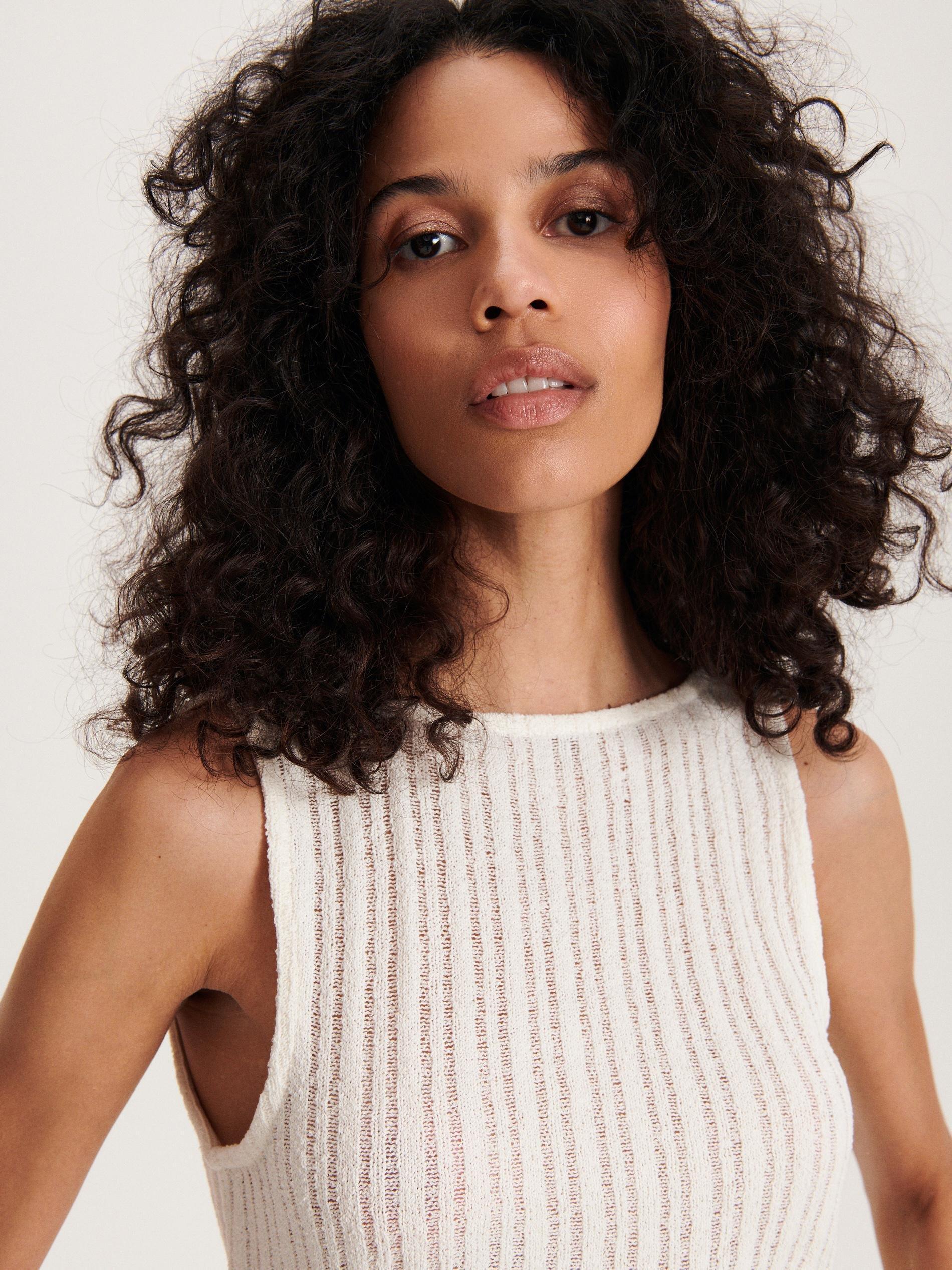 Nude Knitted Top, , large image number 1