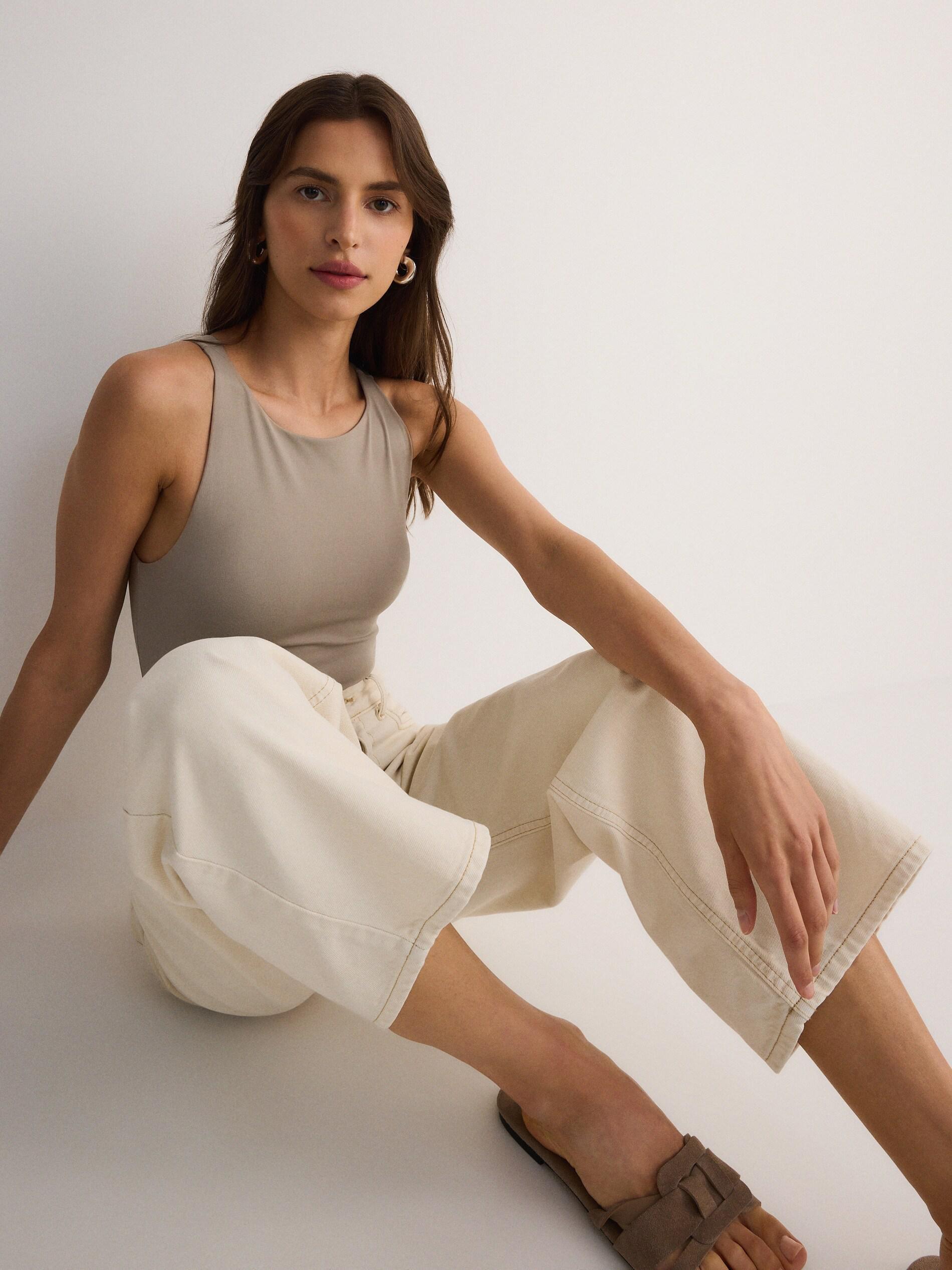 Beige Snaped Top, , large image number 3