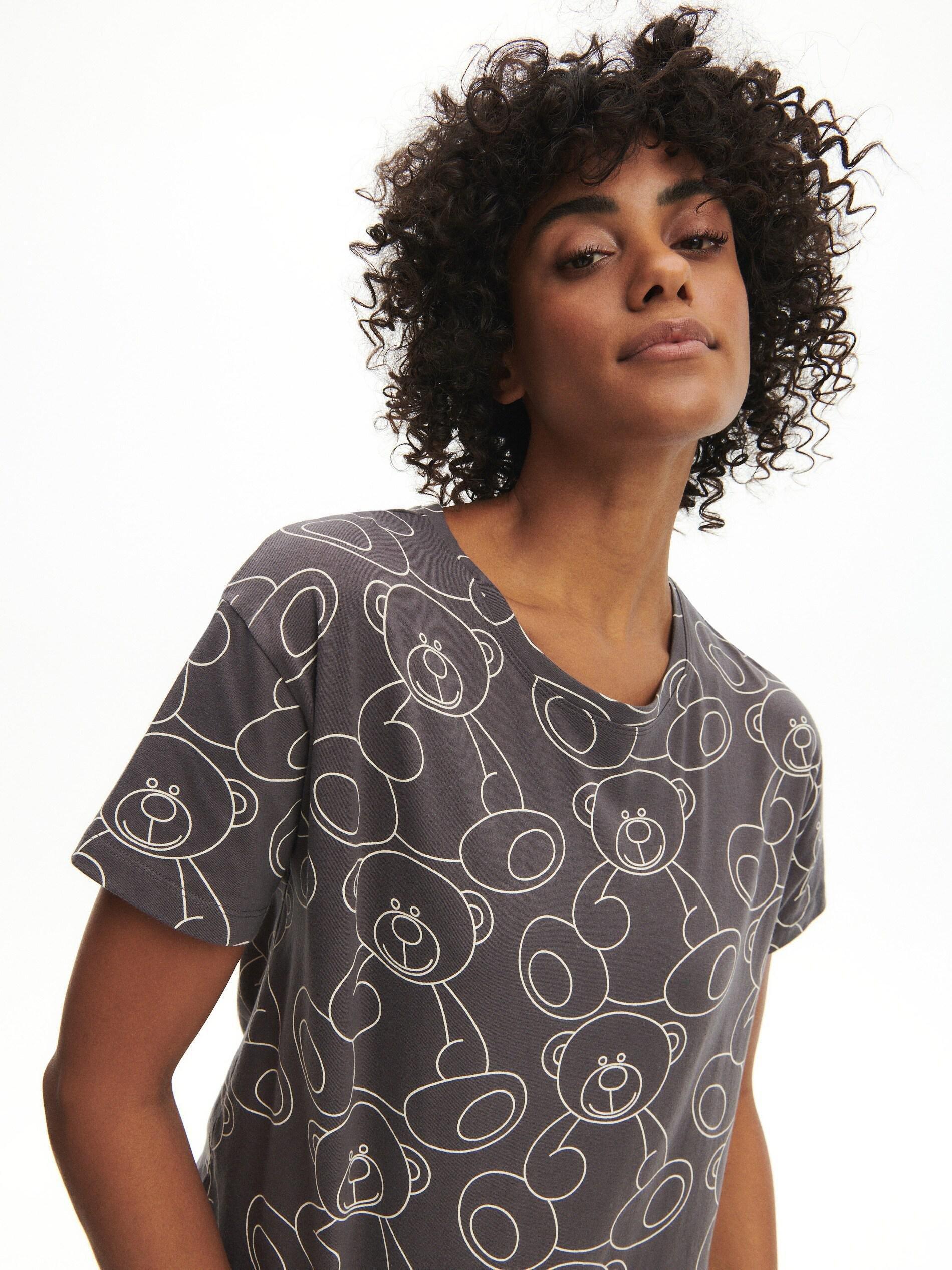 Grey Two Piece Pyjama Set, , large image number 2