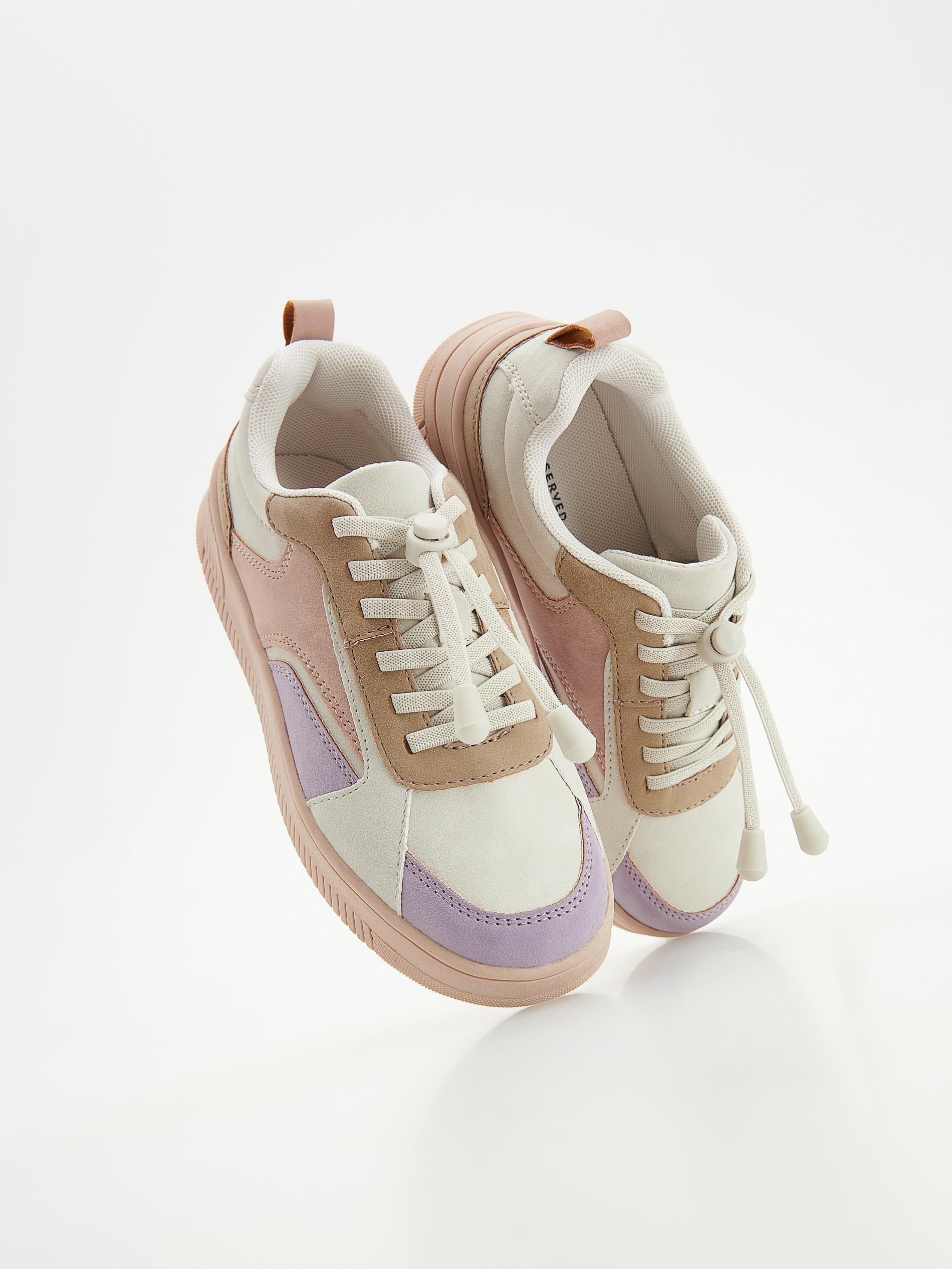 White Sneakers With Toggle, Kids Girls, , large image number 4