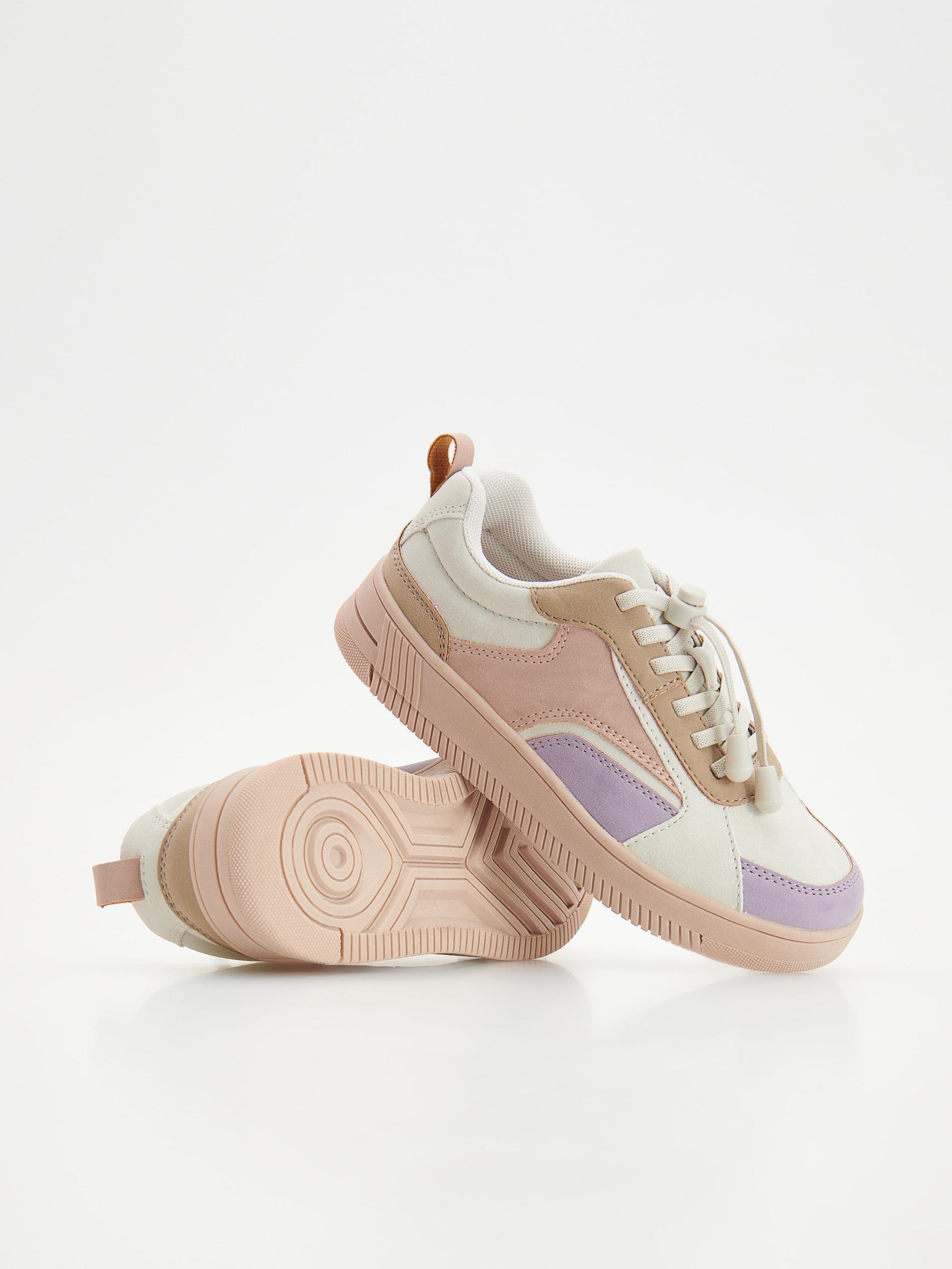 White Sneakers With Toggle, Kids Girls, , large image number 6