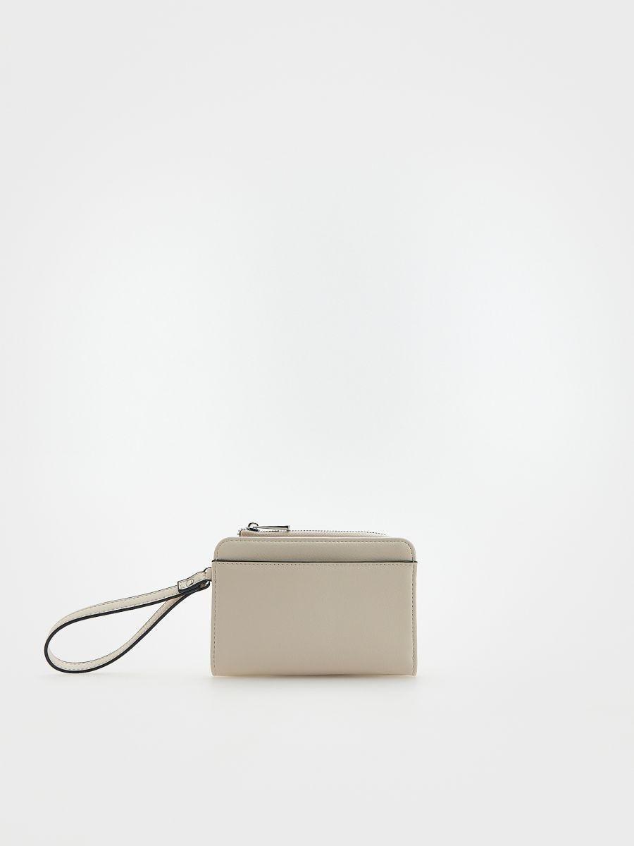 Beige Small Wallet, Ivory, large image number 0