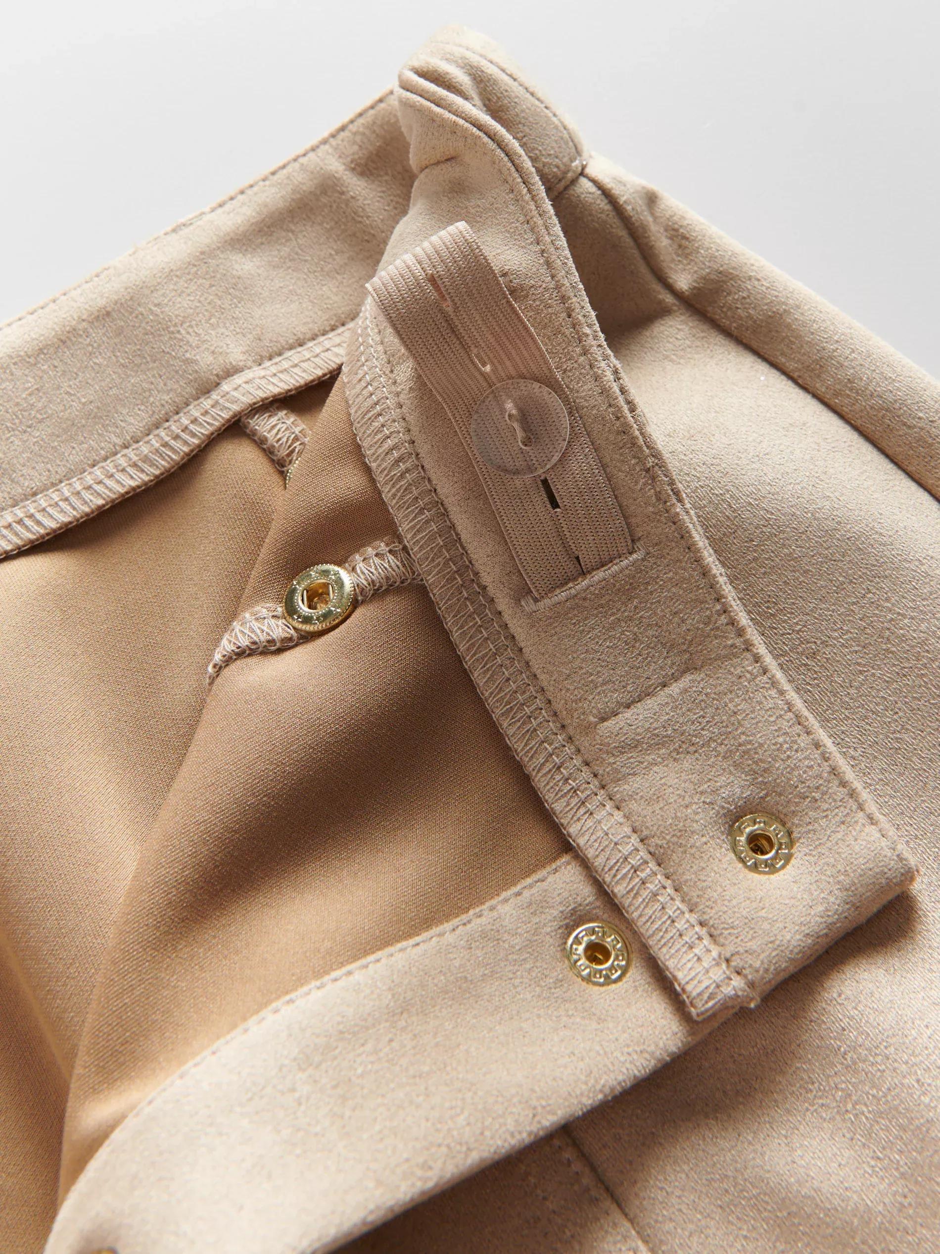 Beige Skirt With Decorative Buttons, , large image number 2
