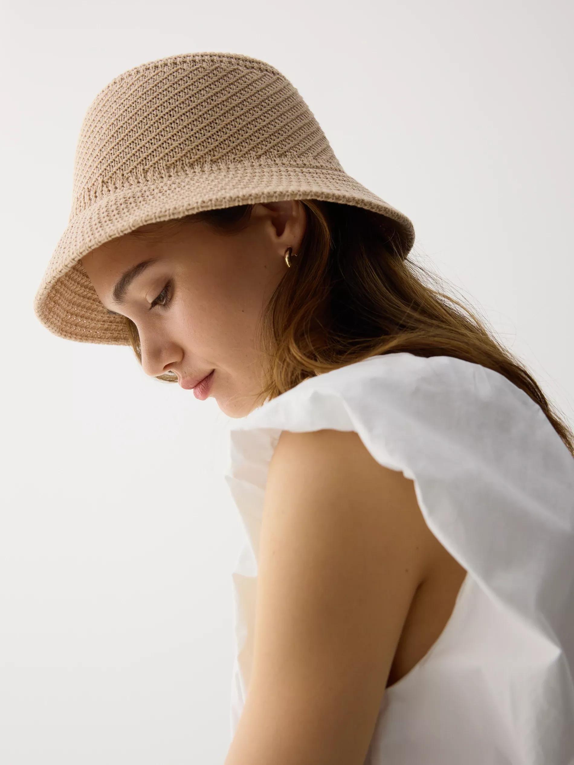 Cream Bucket Hat, , large image number 3