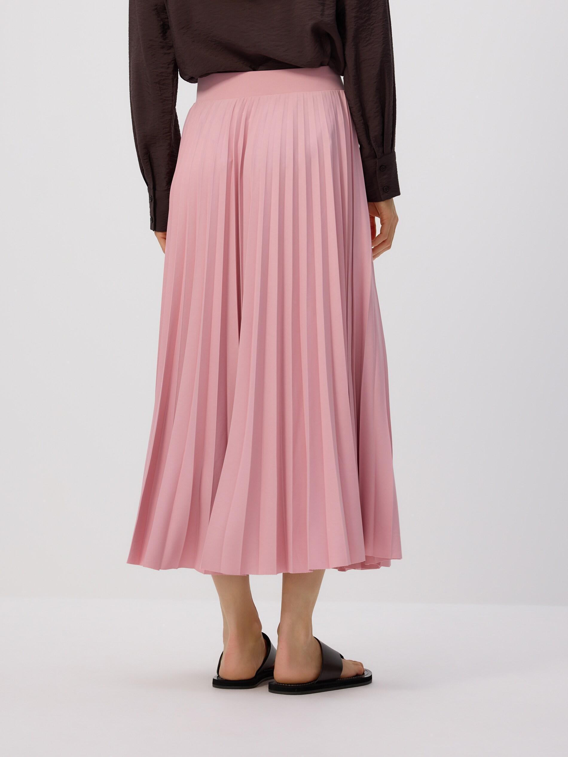 Pink Pleated Midi Skirt, Pink, large image number 3
