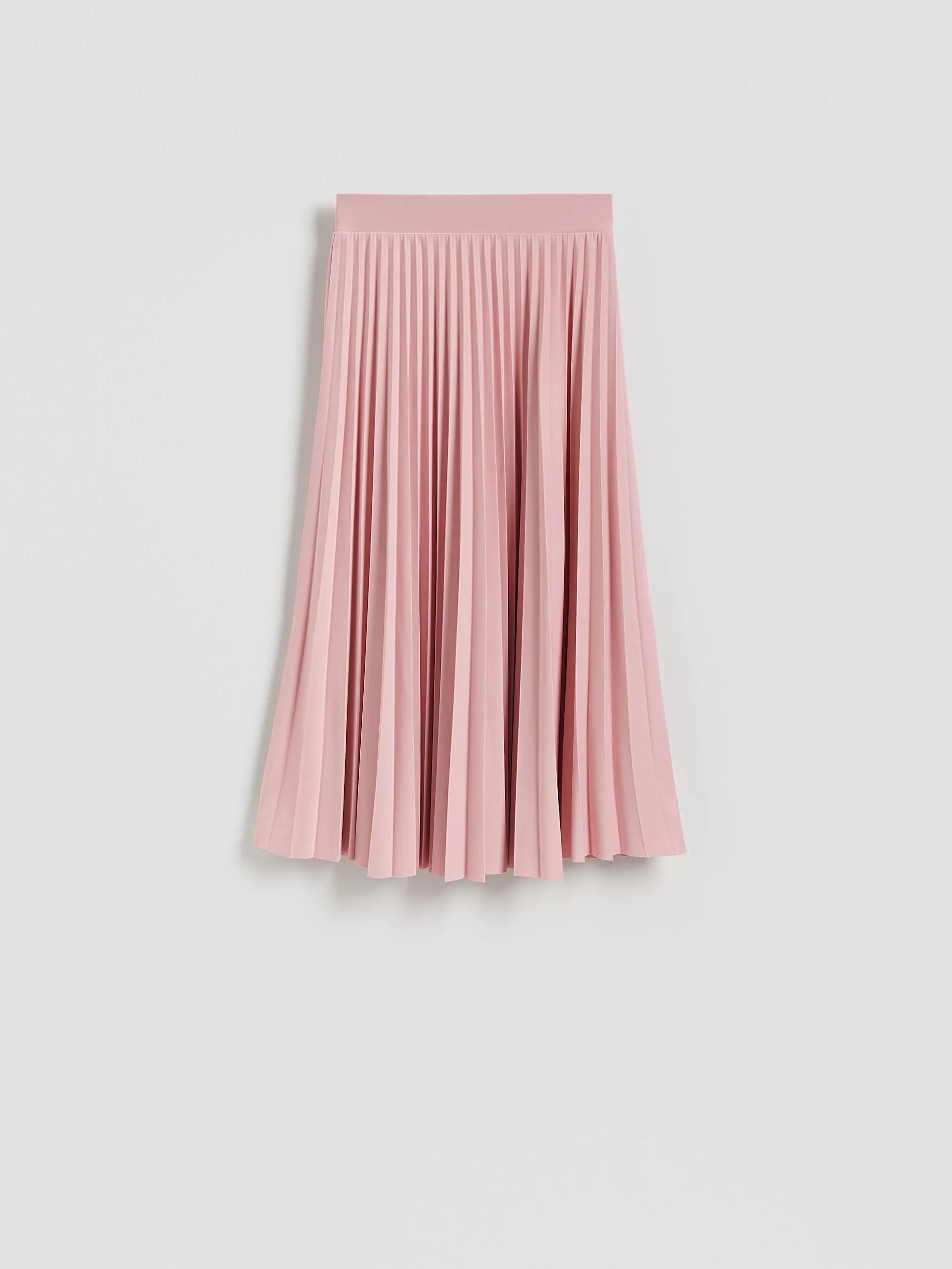 Pink Pleated Midi Skirt, , large image number 4