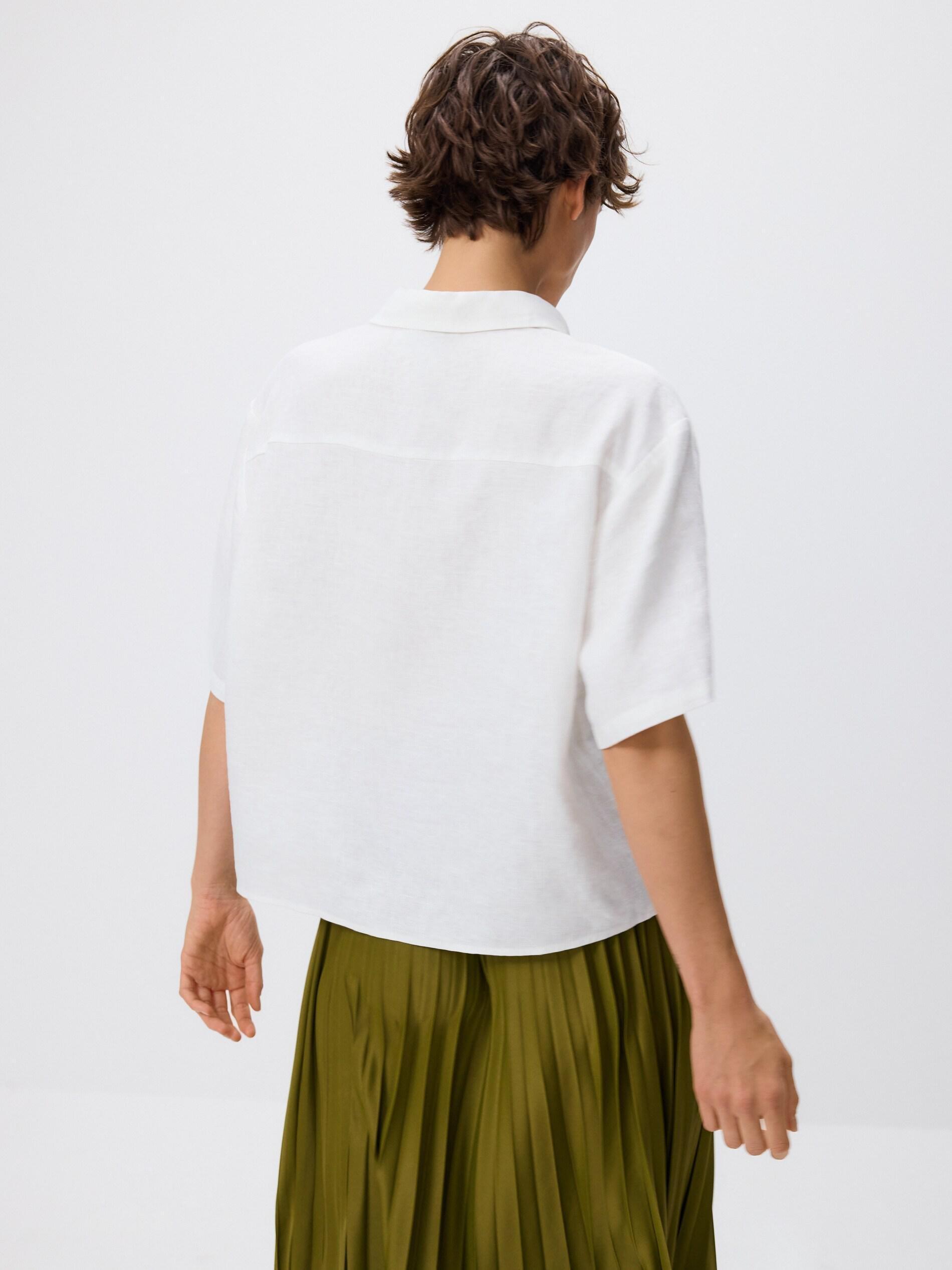 Green Pleated Midi Skirt, Green, large image number 4