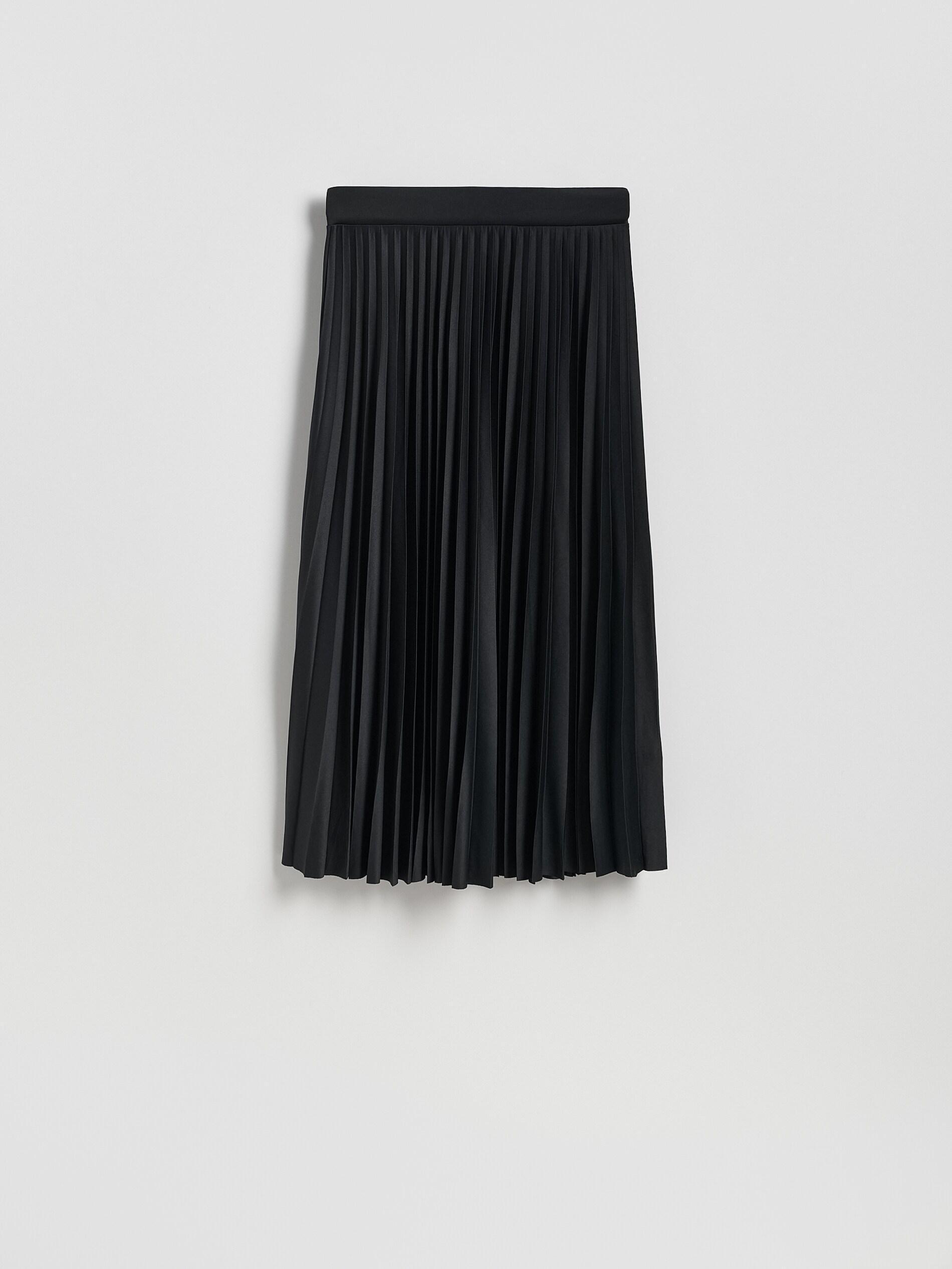 BLACK Pleated midi skirt, Black, large image number 4