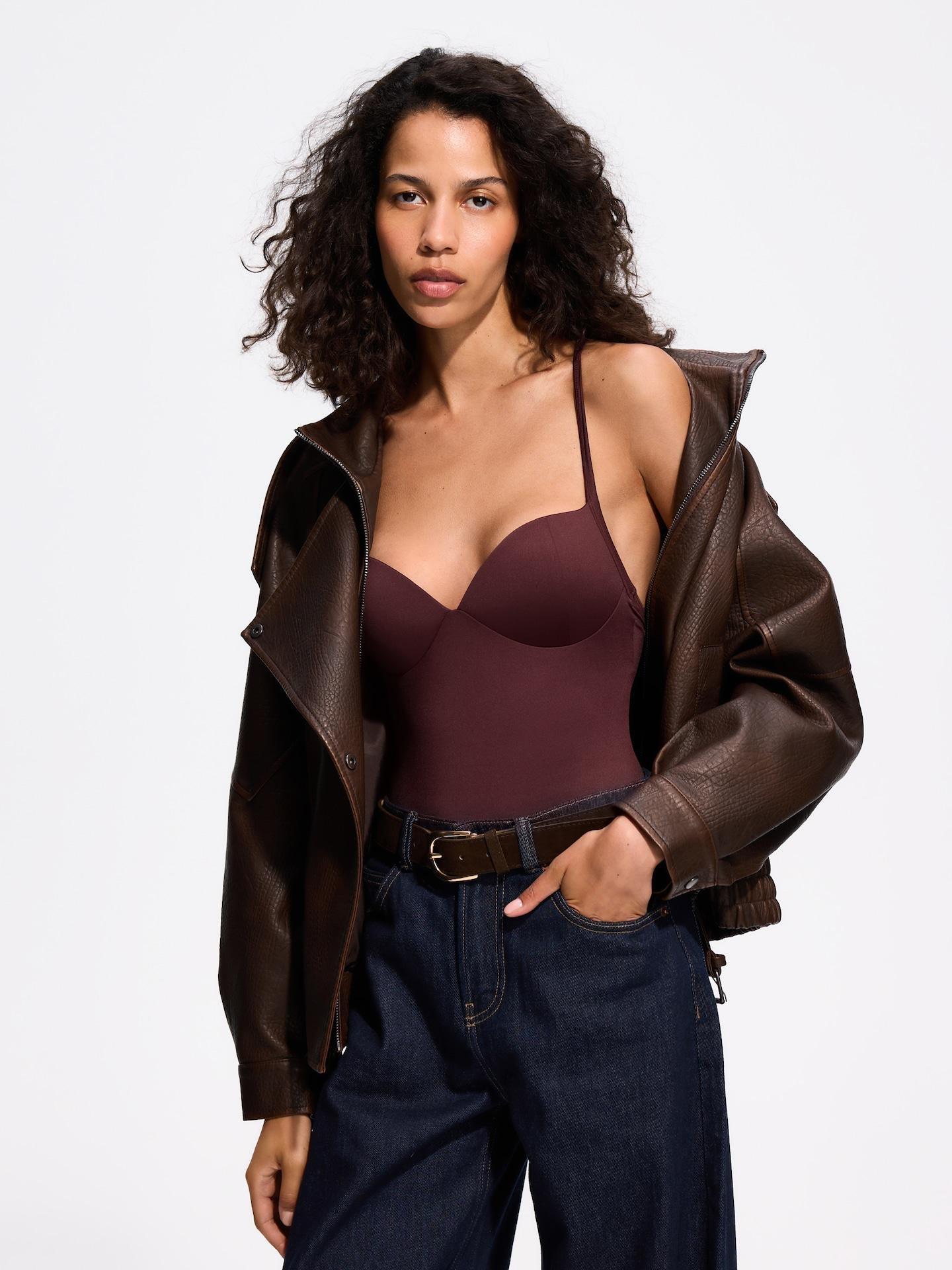 Purple Shaping Bodysuit, Purple, large image number 0