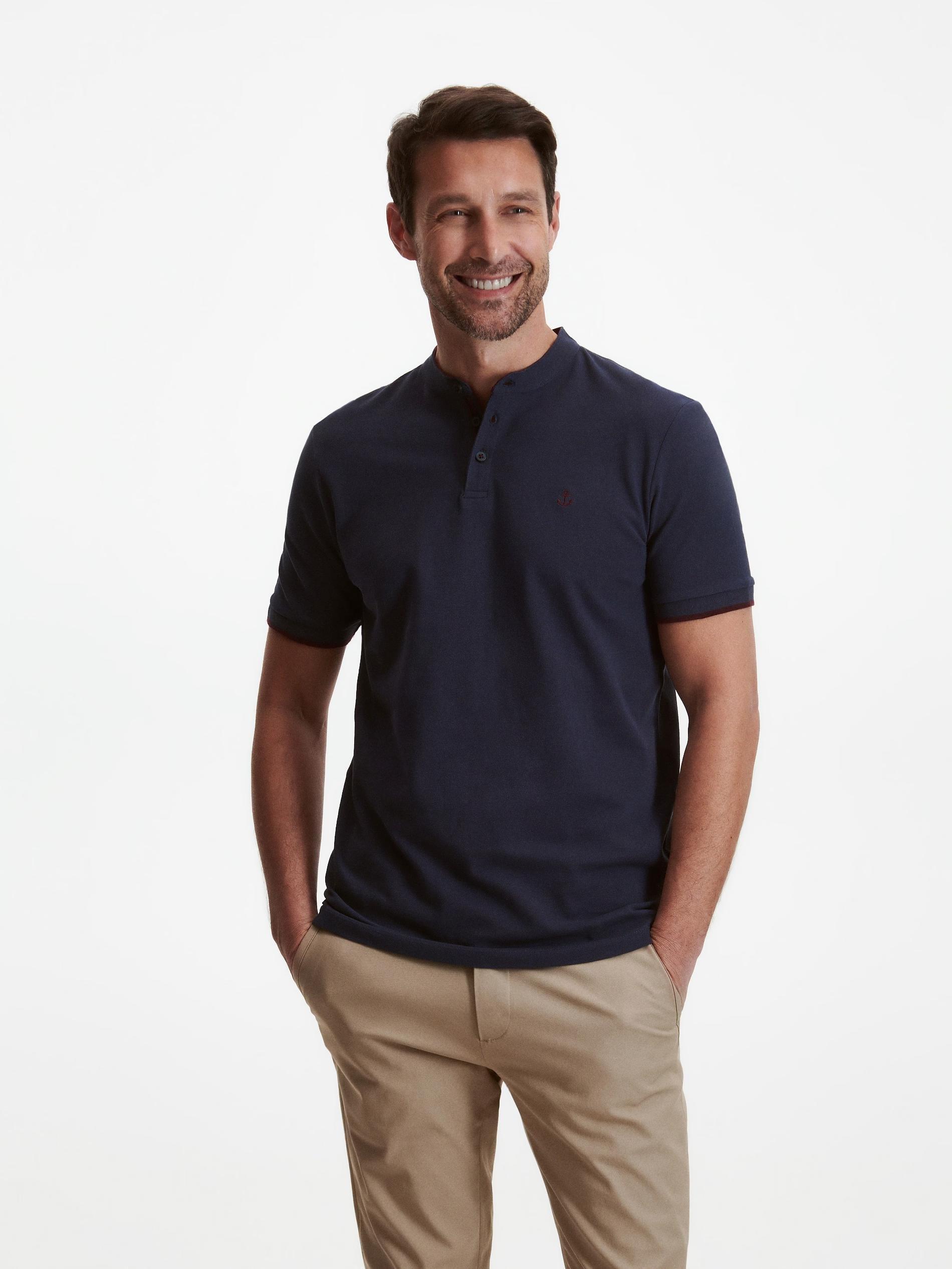 Navy Regular Fit Polo Shirt, , large image number 0