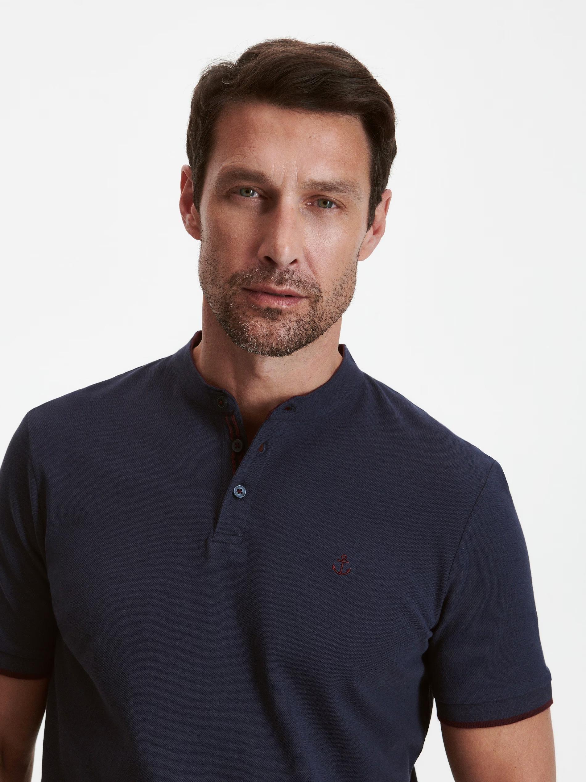 Navy Regular Fit Polo Shirt, , large image number 4