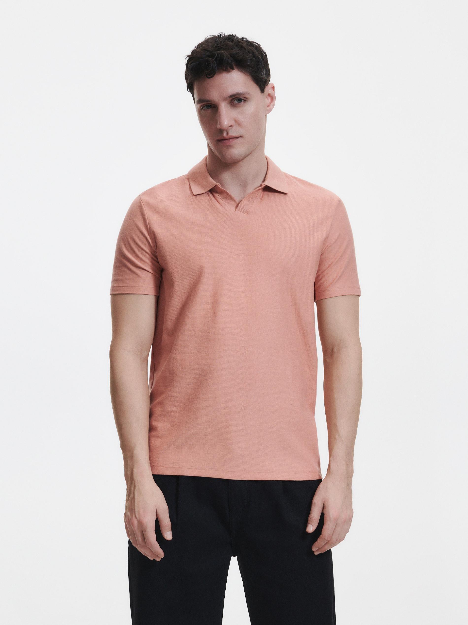 Orange Cotton Polo Shirt, , large image number 2