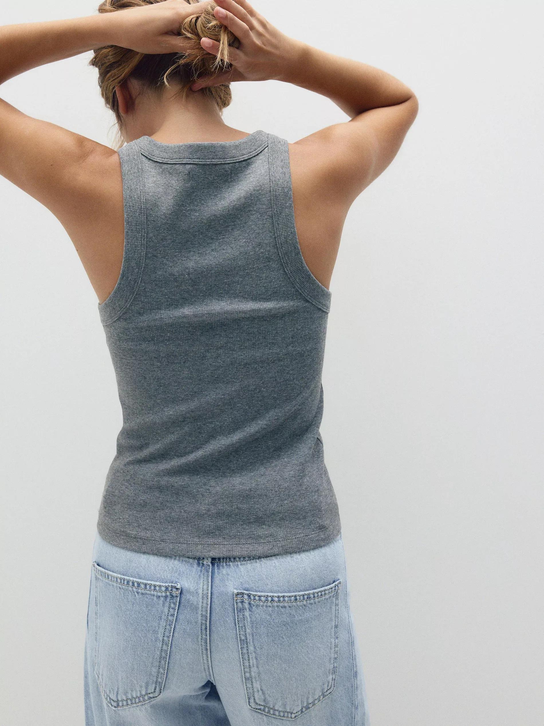 Grey Cotton Top, , large image number 2
