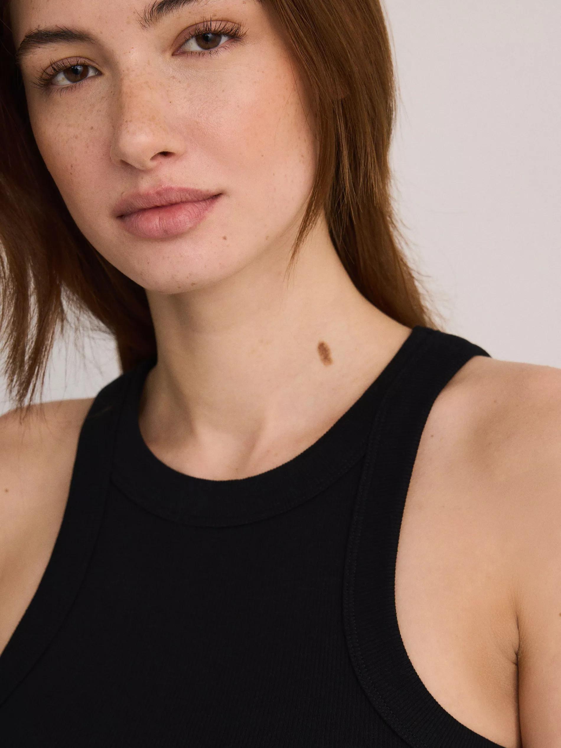 Black Cotton Top, , large image number 8