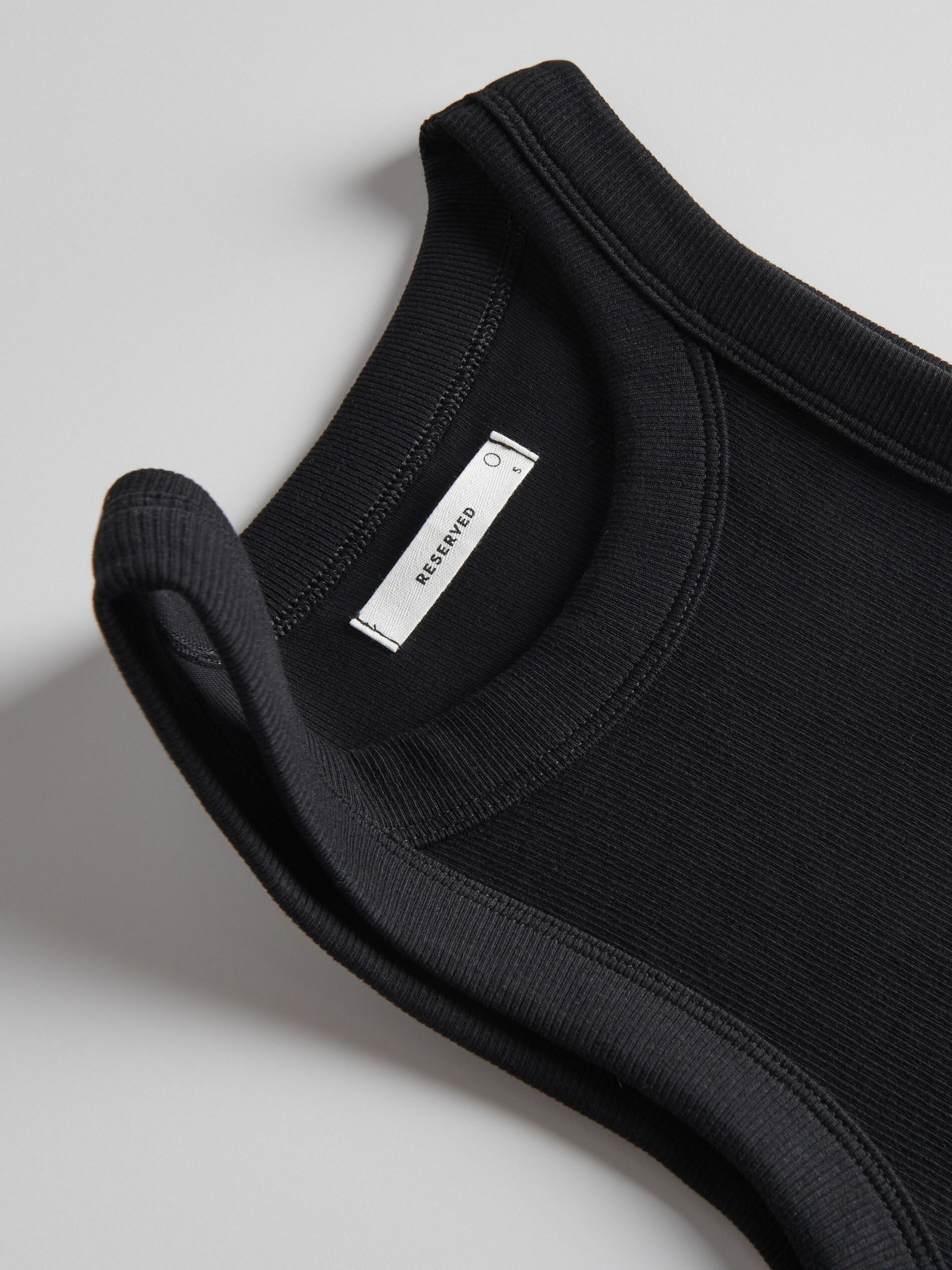 Black Cotton Top, , large image number 12
