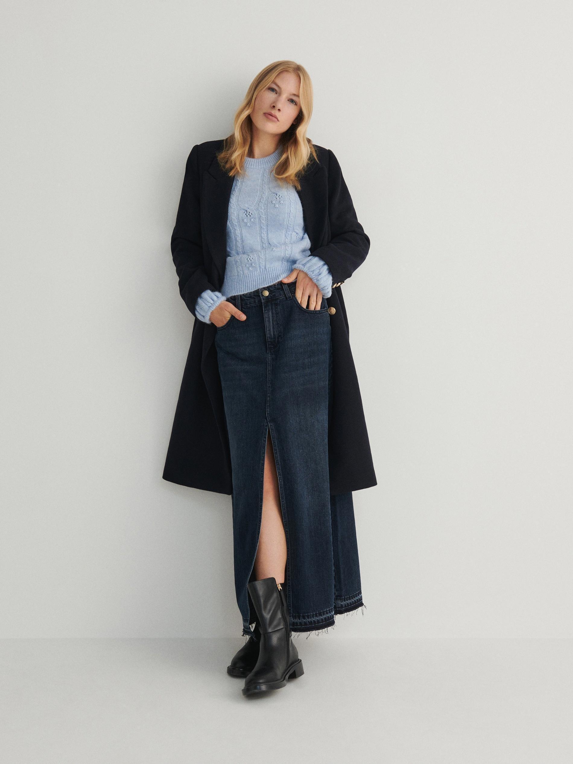 Blue Sweater With Puffy Sleeves, , large image number 3