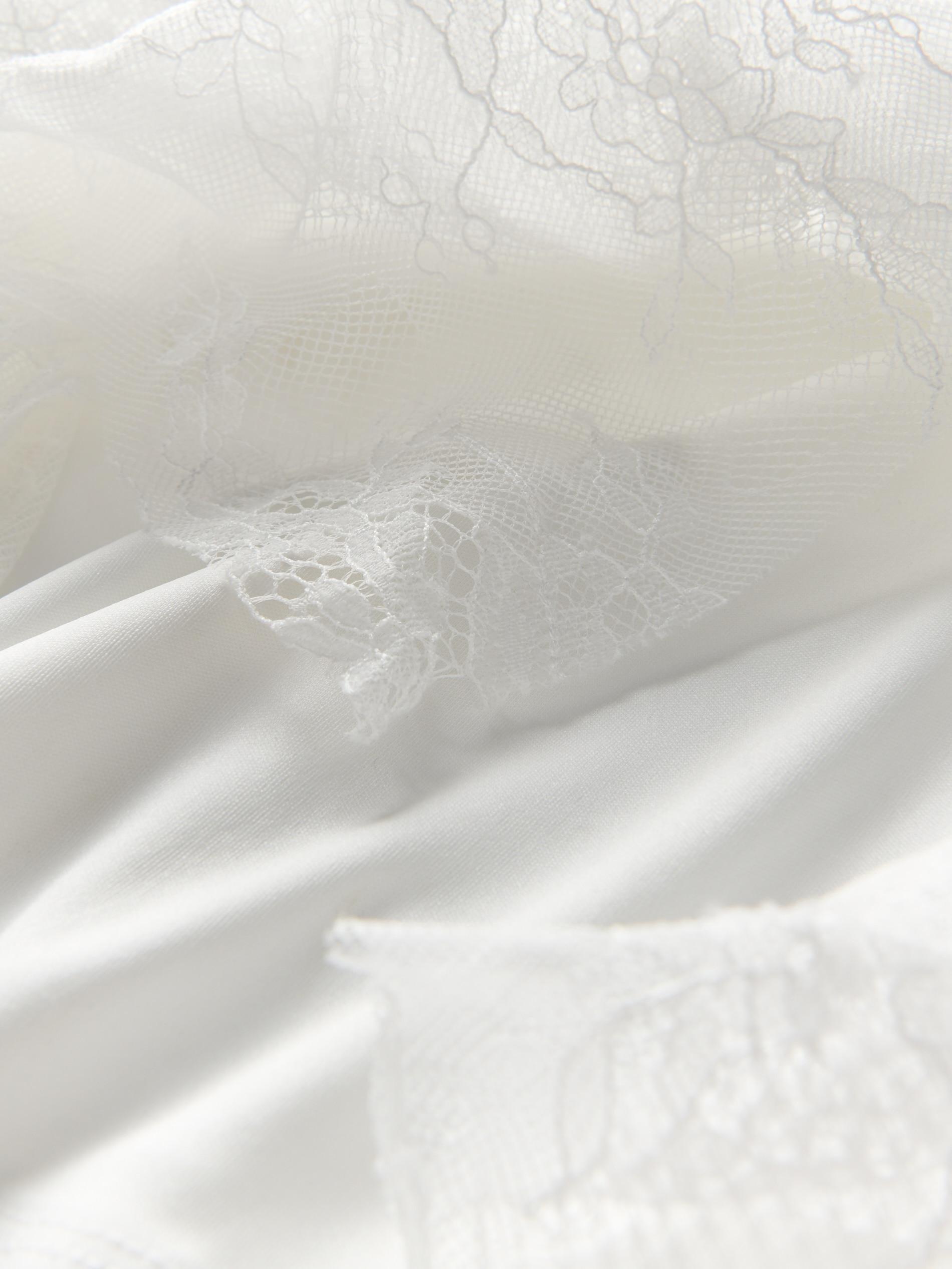 Cream Skirt With Lace, , large image number 2