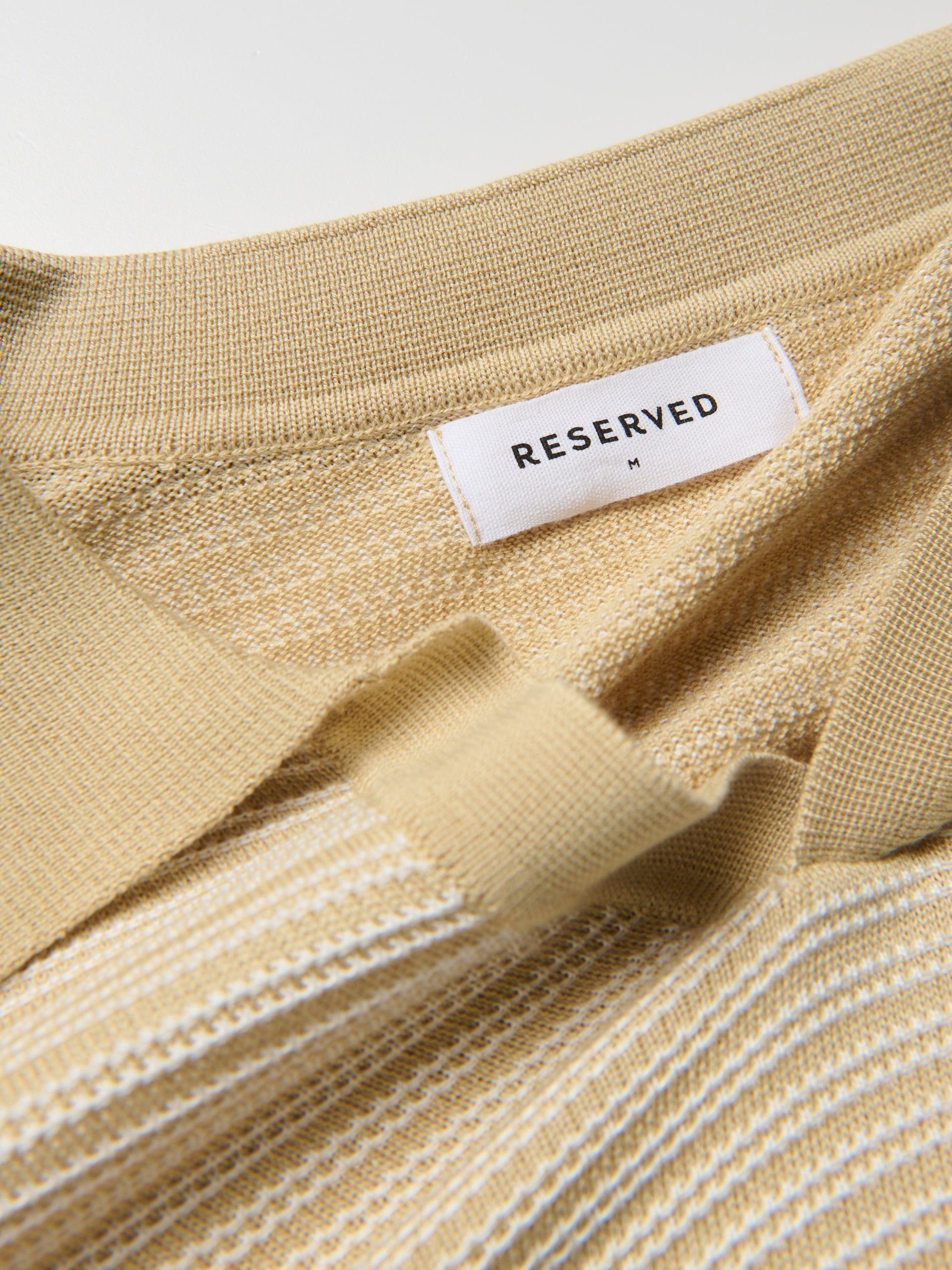 Beigeviscose Rich Polo Jumper, 7401_12P, large image number 5