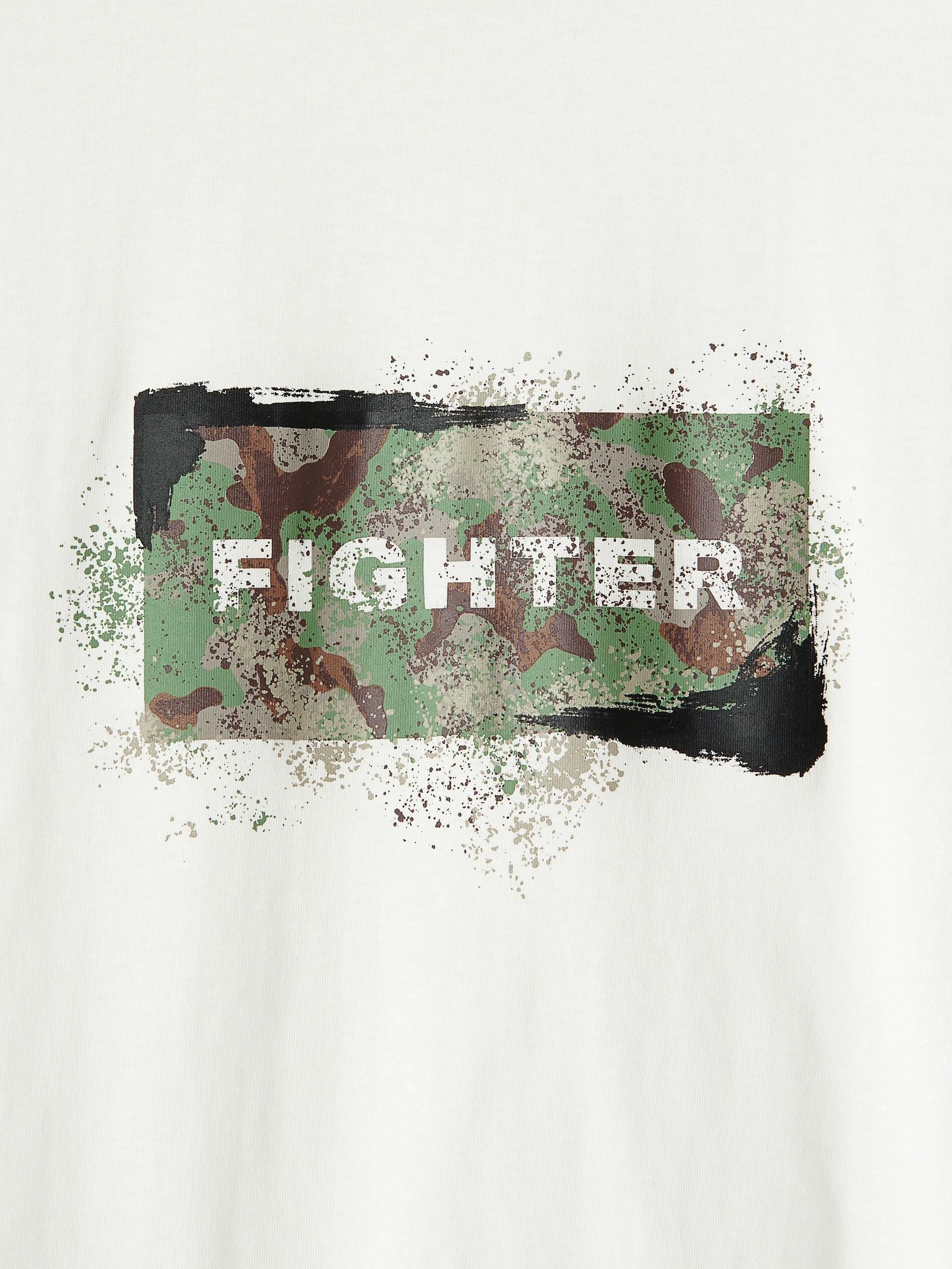 Cream Printed T-Shirt, , large image number 1