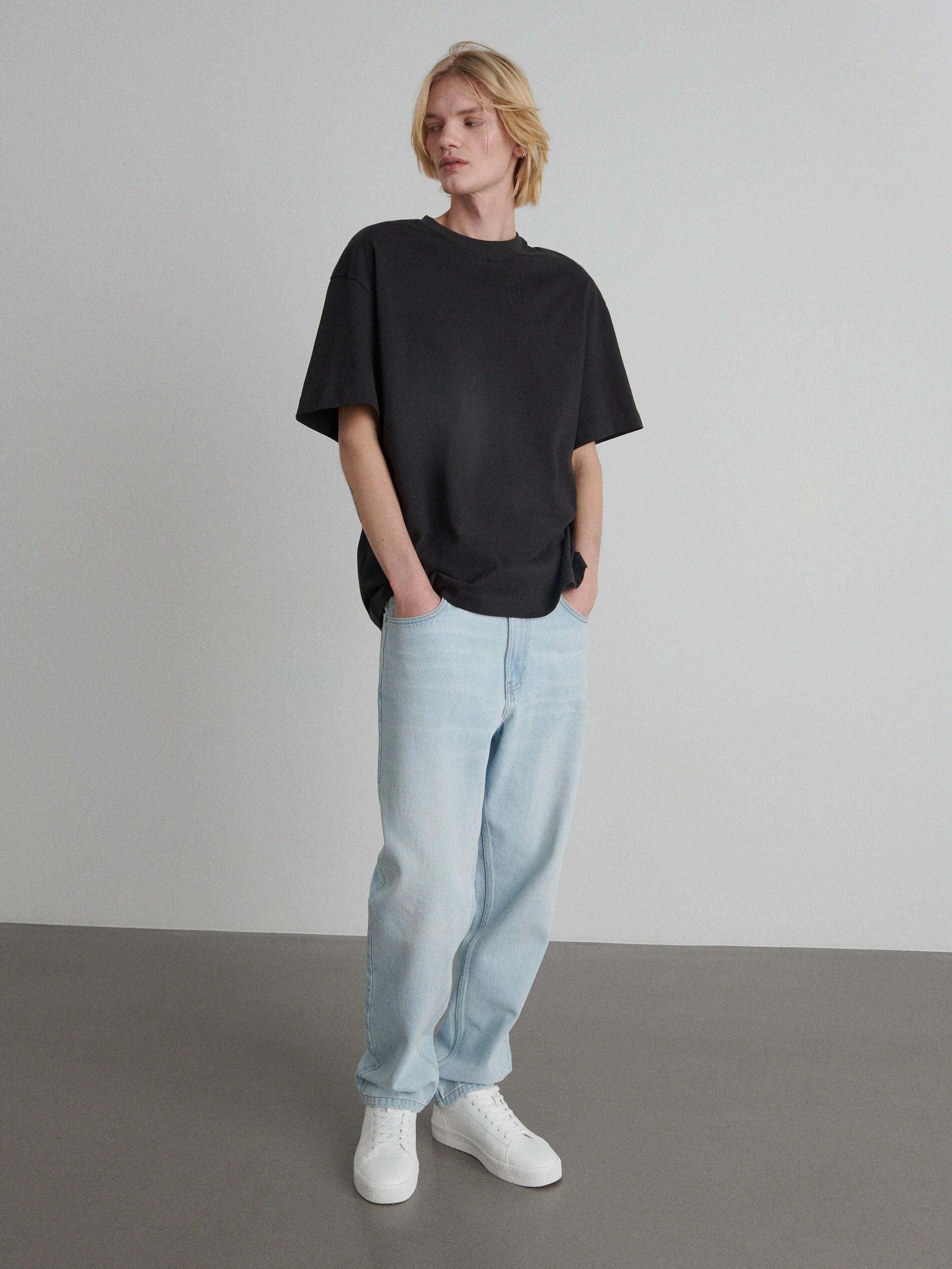 Dark Grey Oversized T-Shirt, , large image number 0