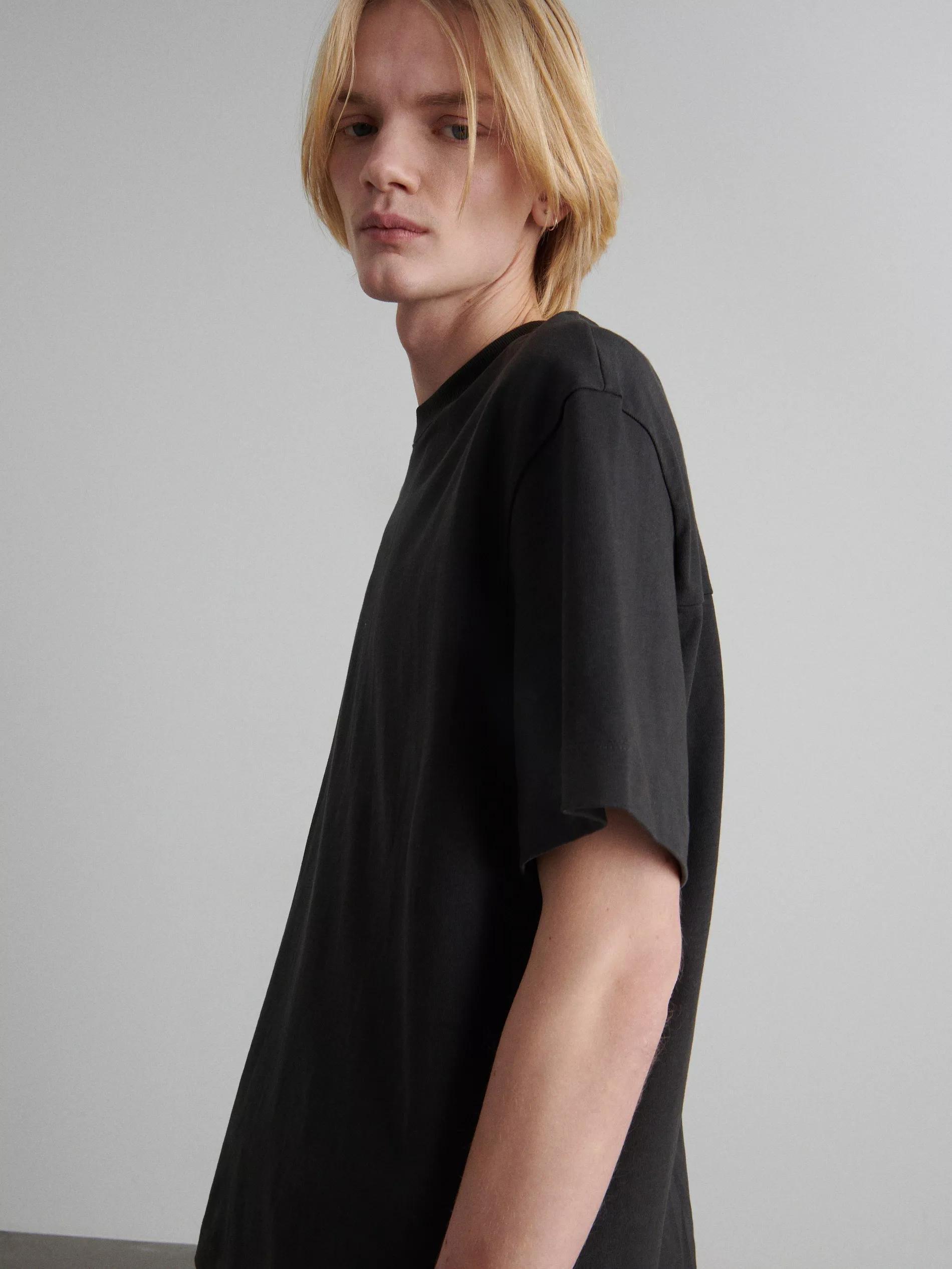 Dark Grey Oversized T-Shirt, , large image number 1