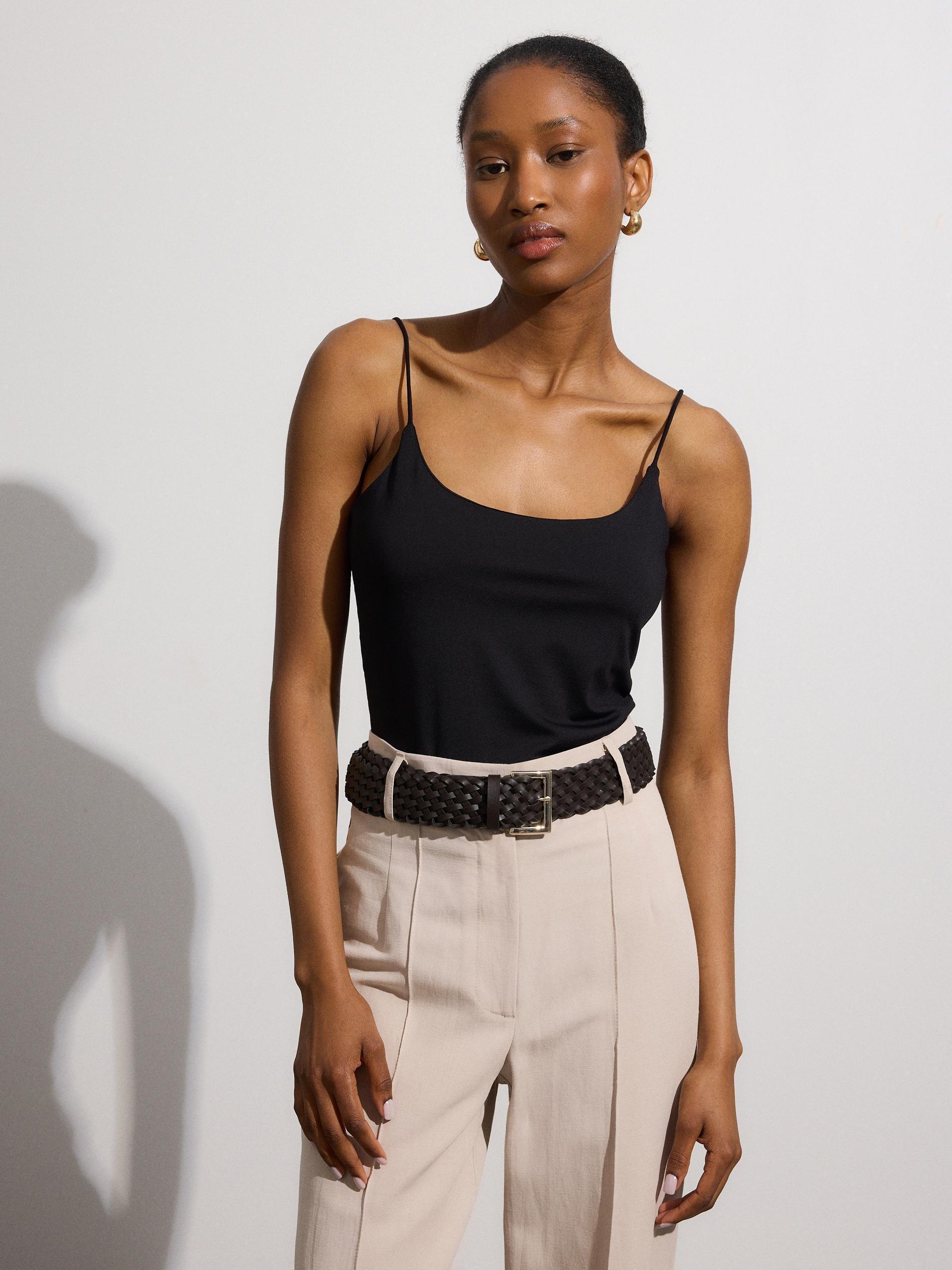 Beige Buttoned Trousers, , large image number 3