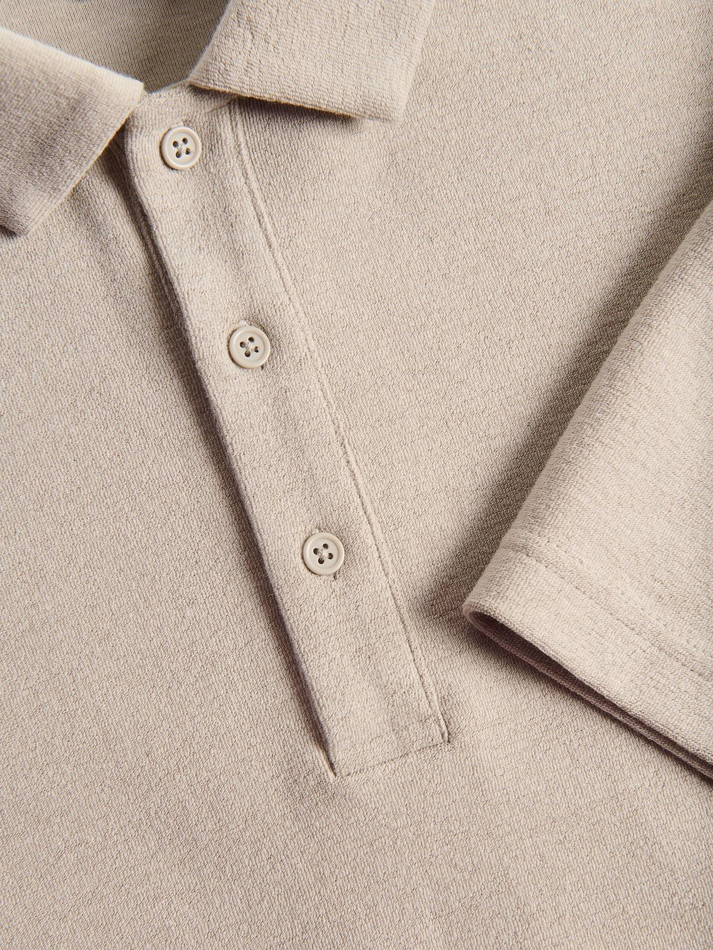 Grey Boxy Polo Shirt, Light grey, large image number 5