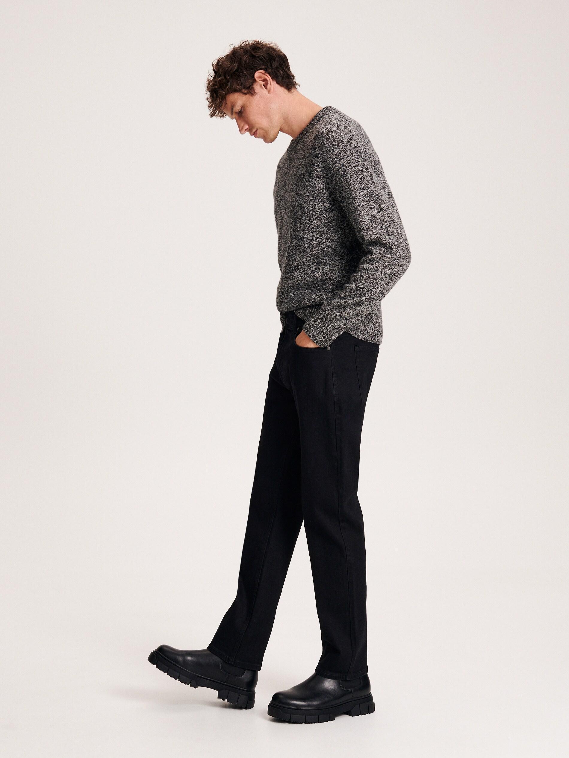 Black Regular Jeans, , large image number 0