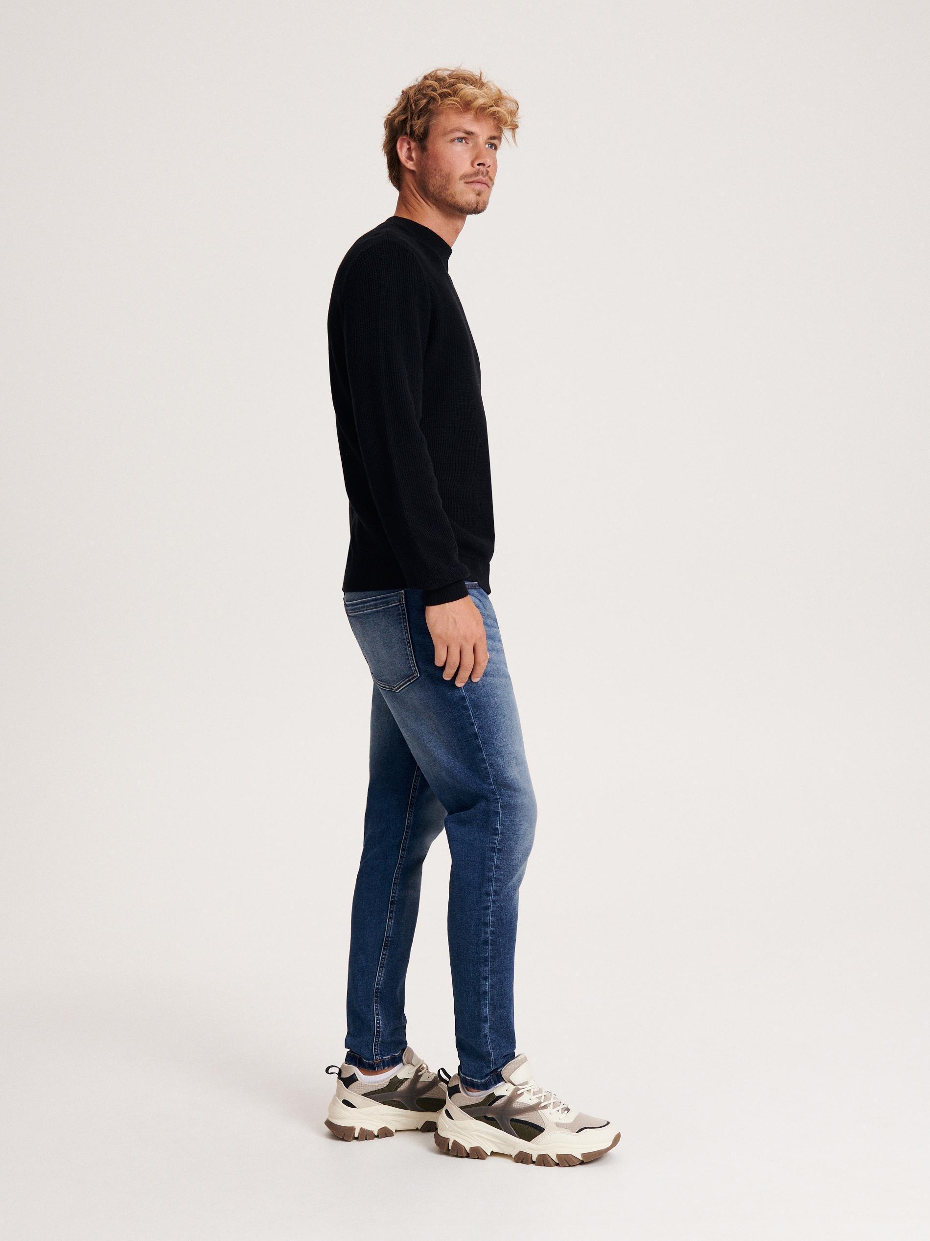 Blue Carrot Slim Jeans With Wash Effect, , large image number 1