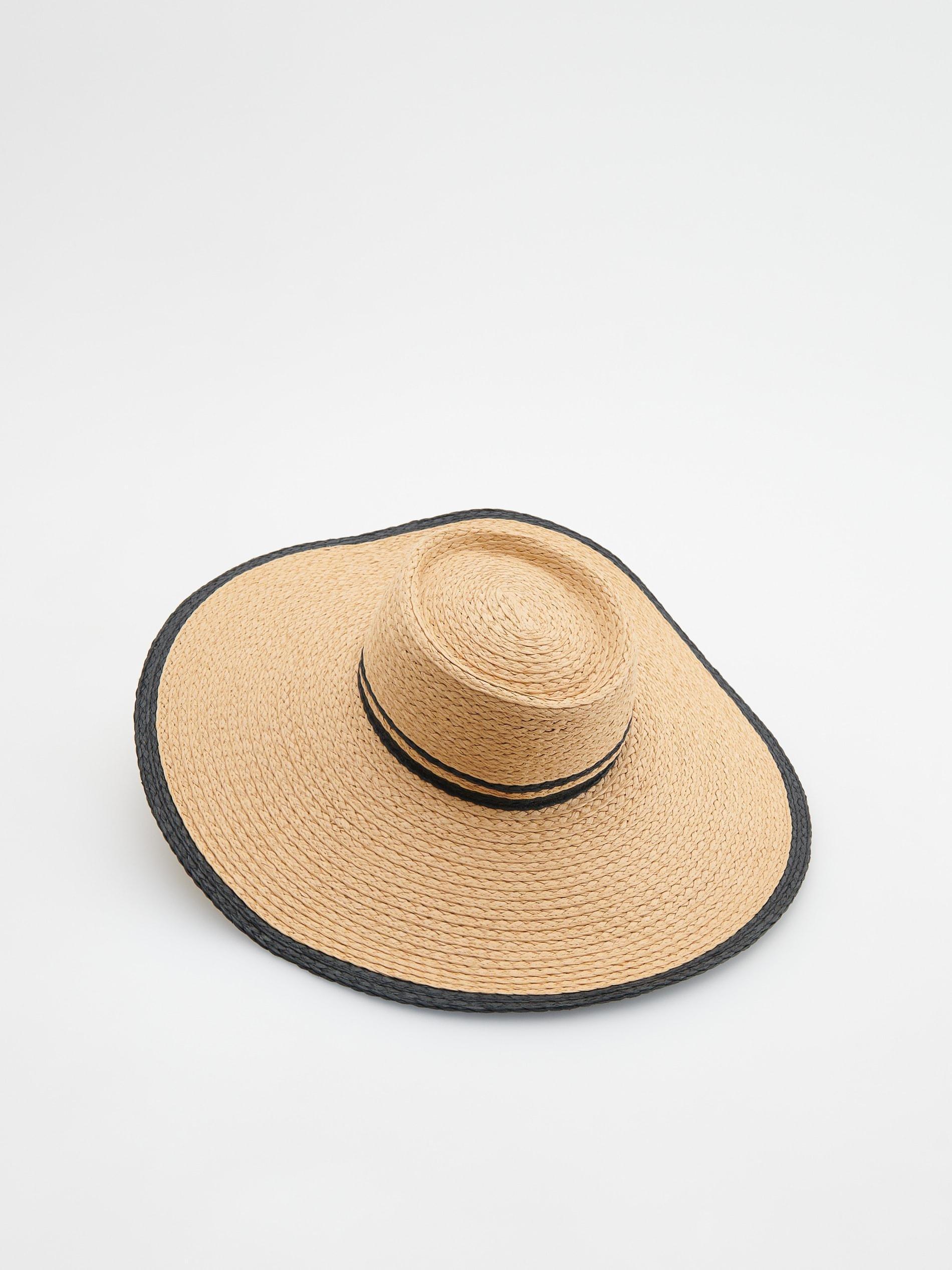 Beige Woven Hat, , large image number 2