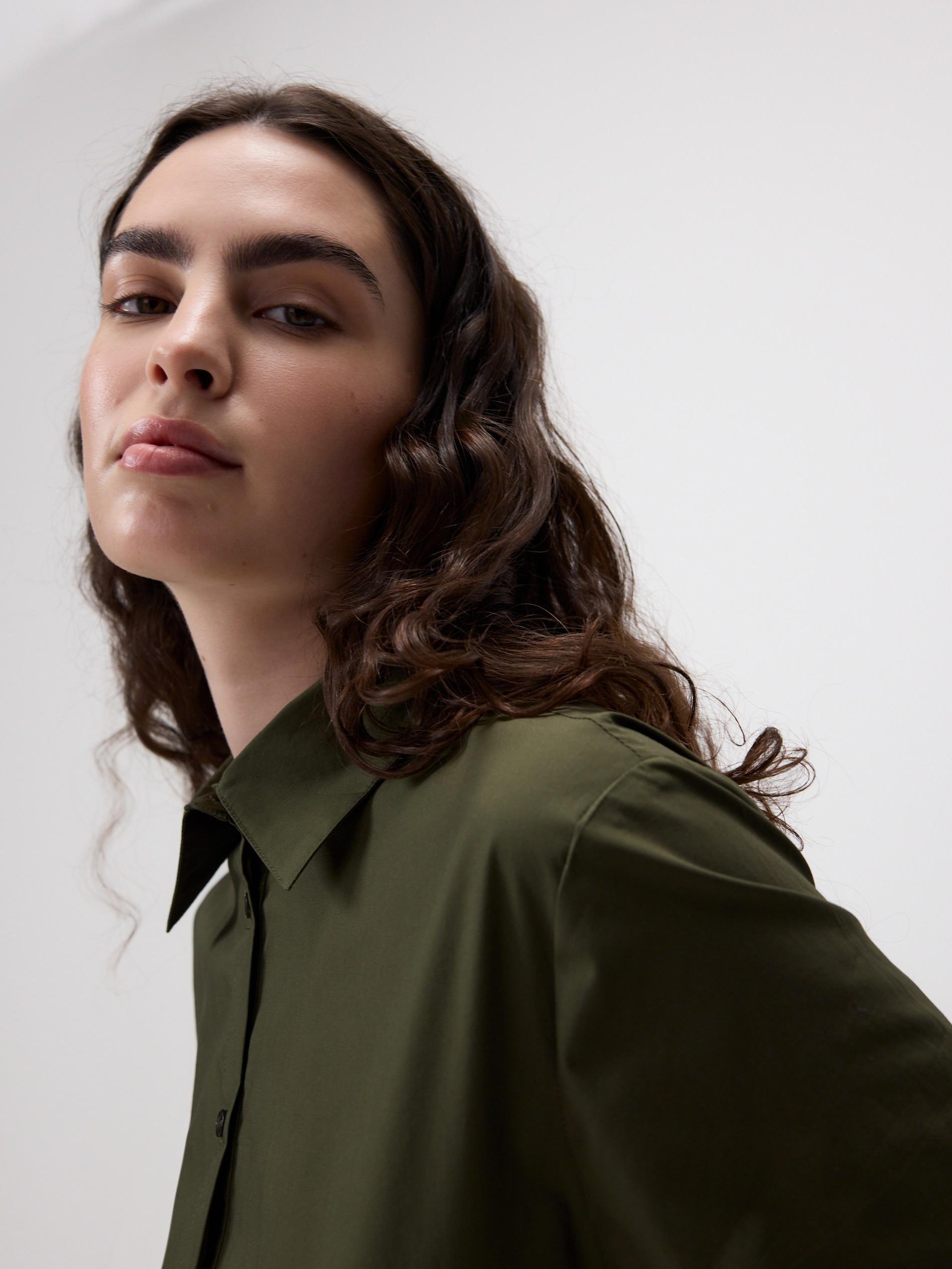 Khaki Belted Dress, , large image number 4