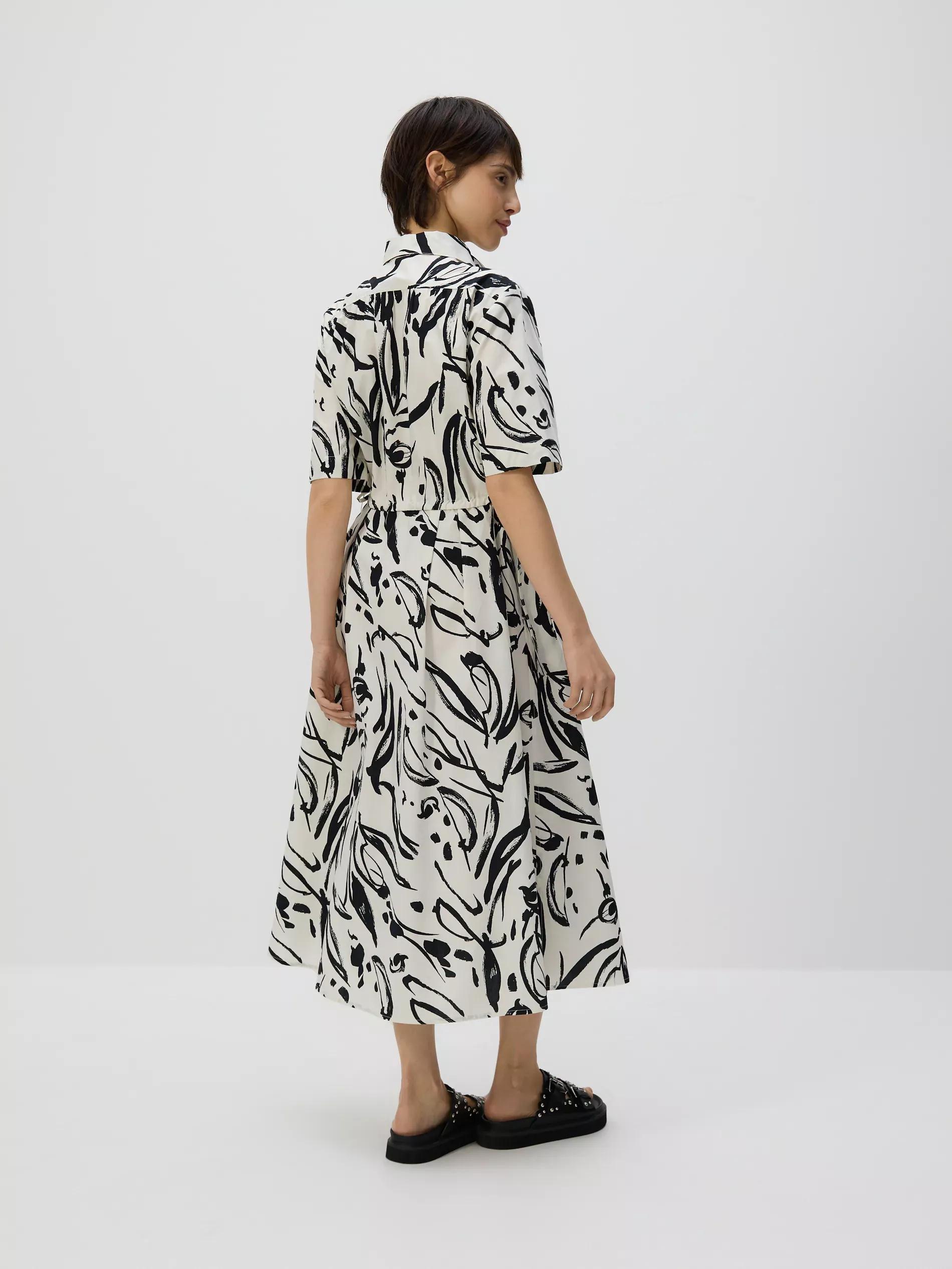 Multicolour Printed Belted Dress, , large image number 1