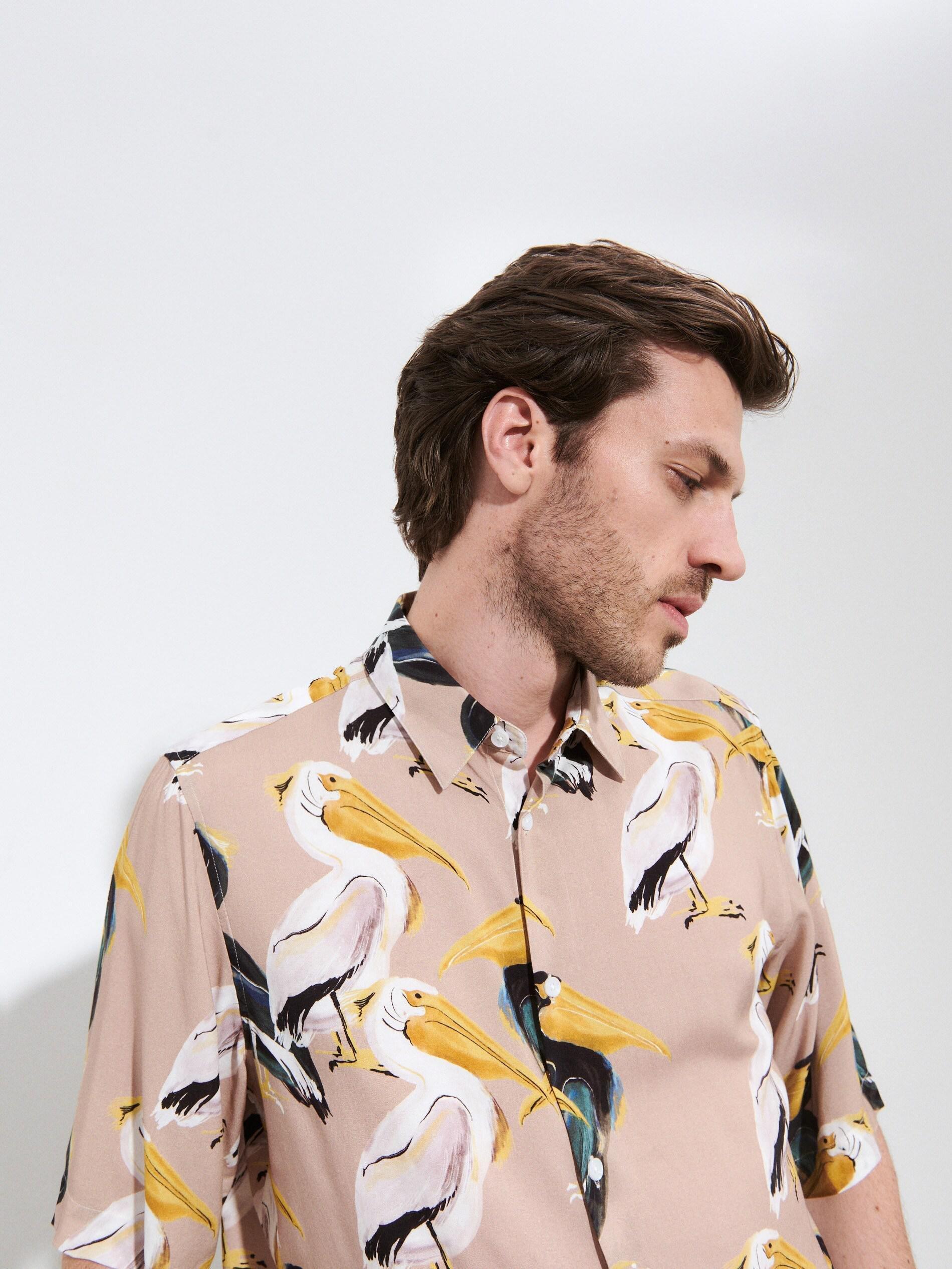 Green Patterned Shirt, , large image number 1
